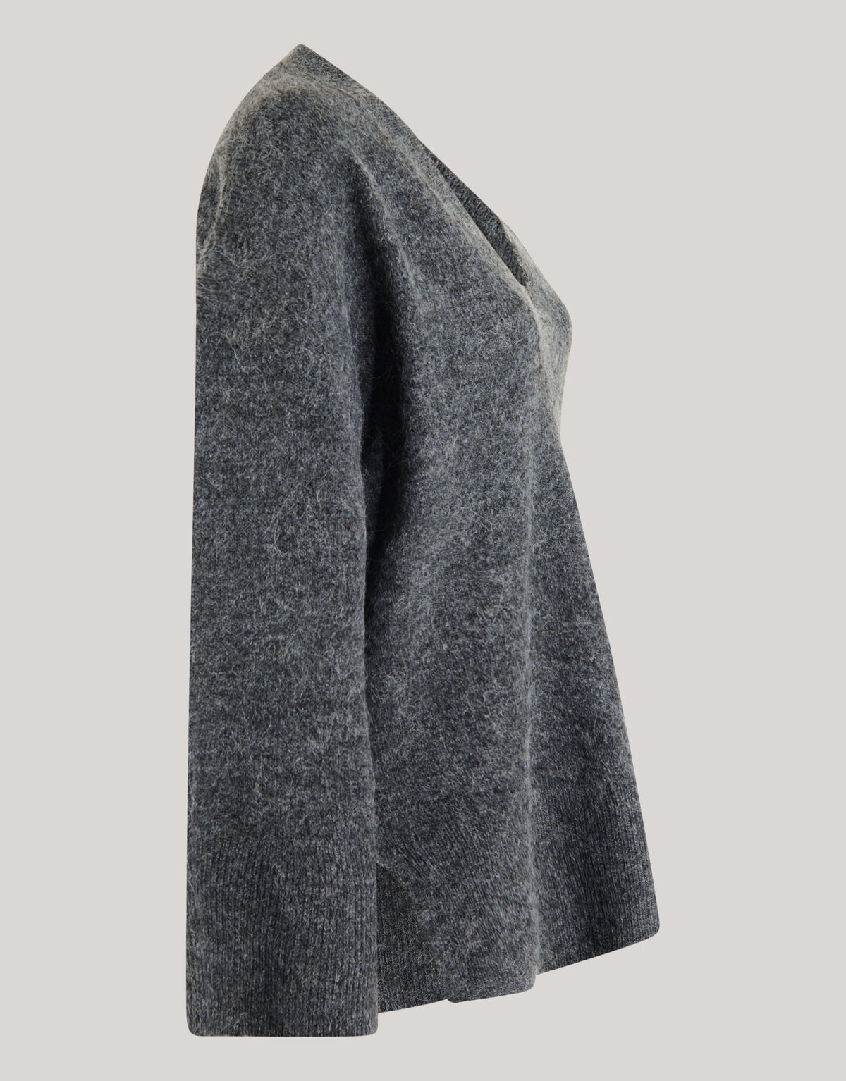 Pullover mit V-Ausschnitt Dunkelgrau SHOEBY WOMEN