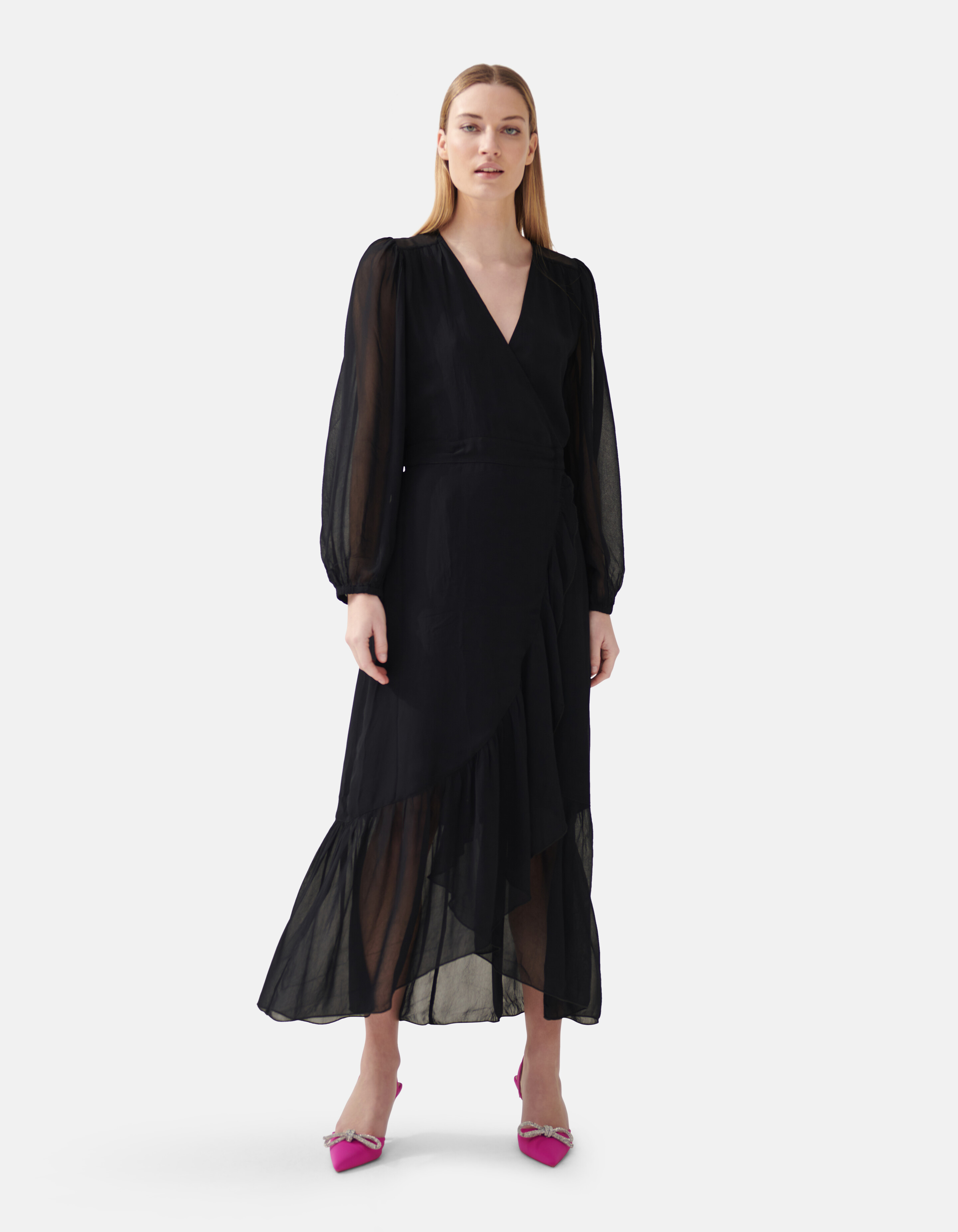 Wickelkleid Schwarz von Fred SHOEBY WOMEN