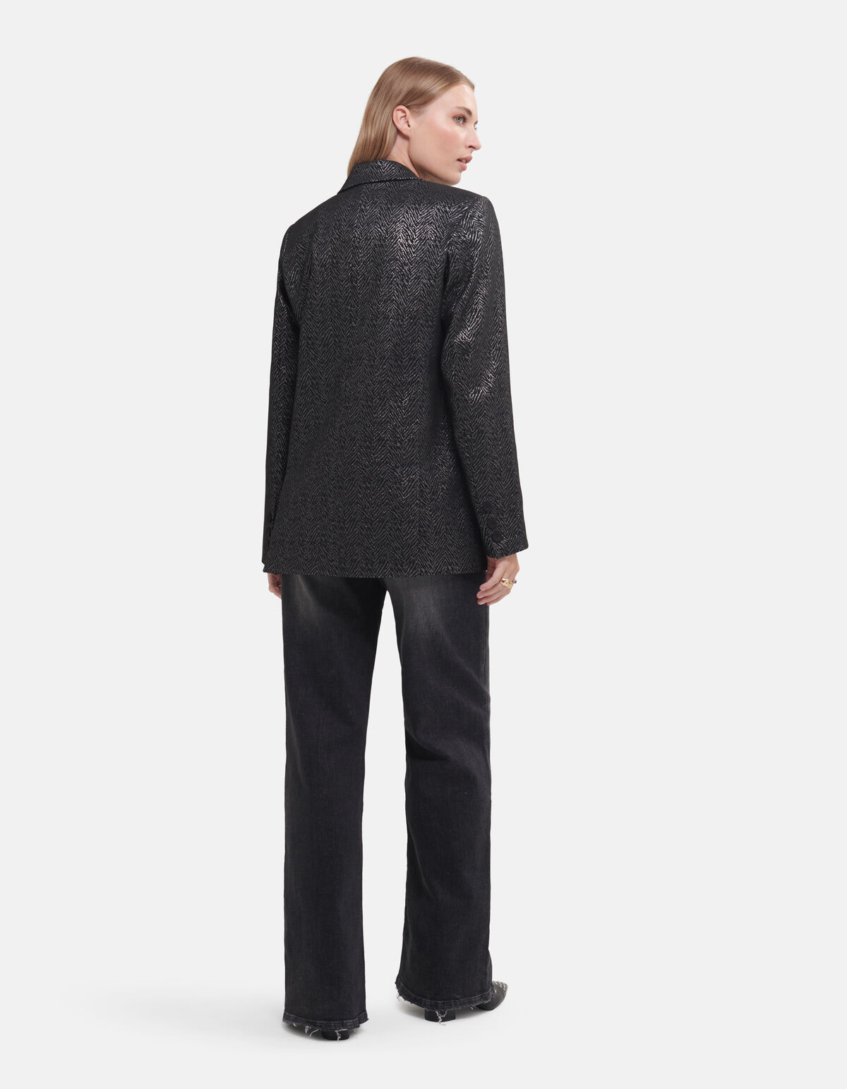 Blazer mit Zebradruck Schwarz SHOEBY WOMEN