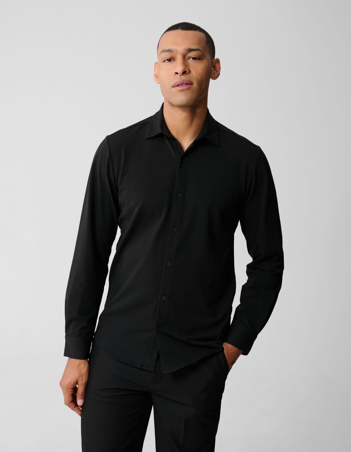 Jersey-T-Shirt Schwarz SHOEBY MEN