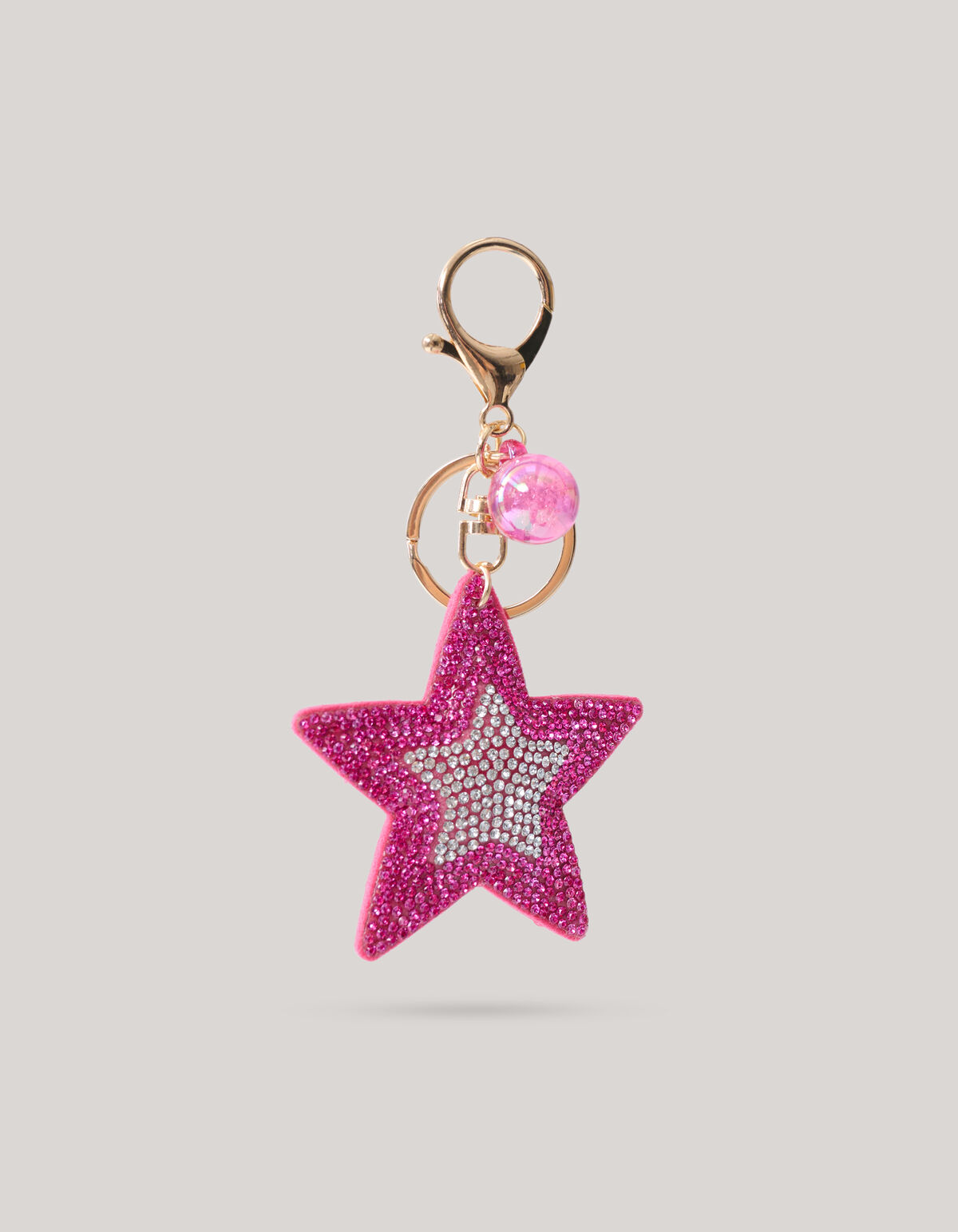 Strass Stern Schlüsselanhänger Rosa SHOEBY ACCESSOIRES