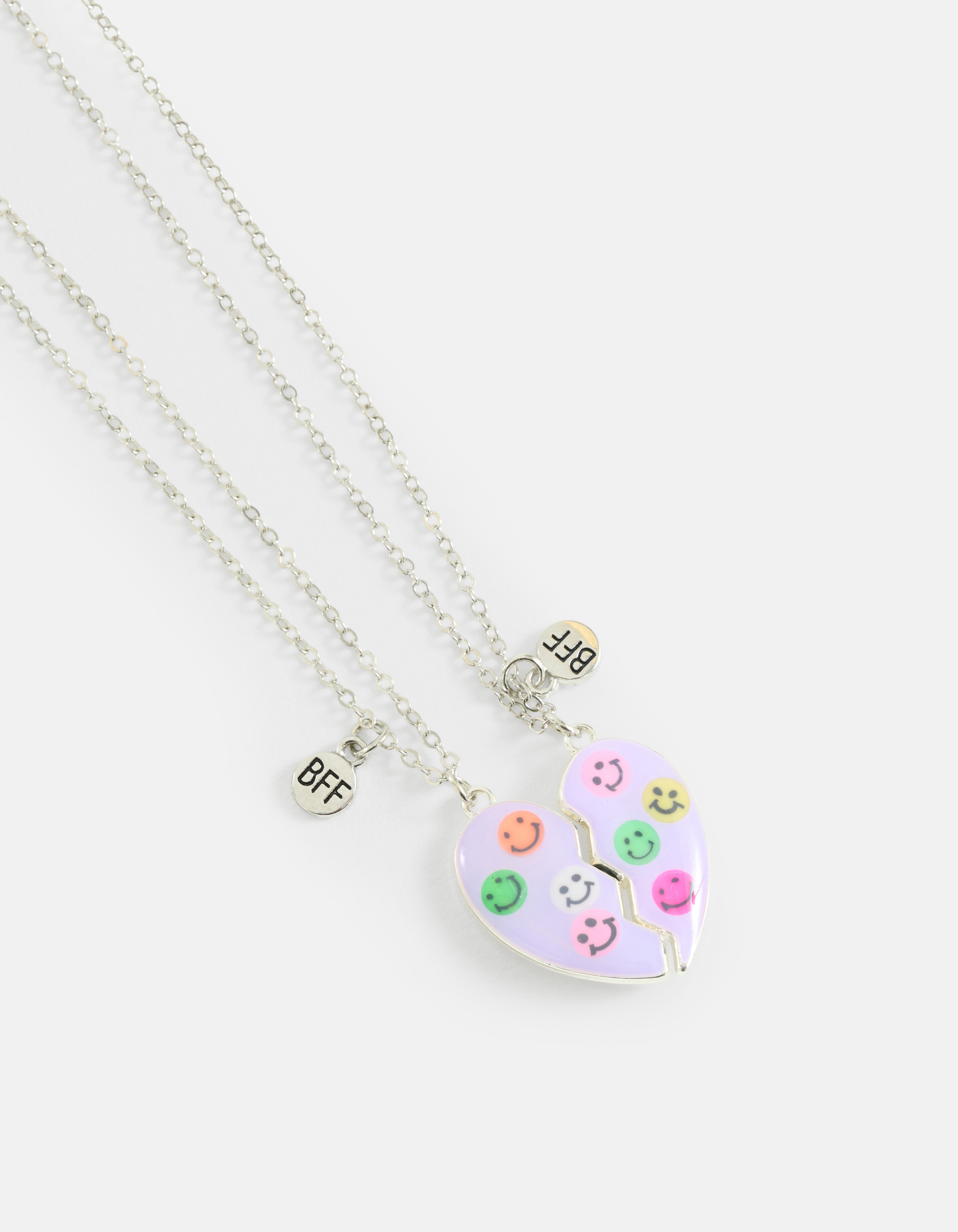 BFF Smiley Halskette Set Hell Lila SHOEBY ACCESSOIRES