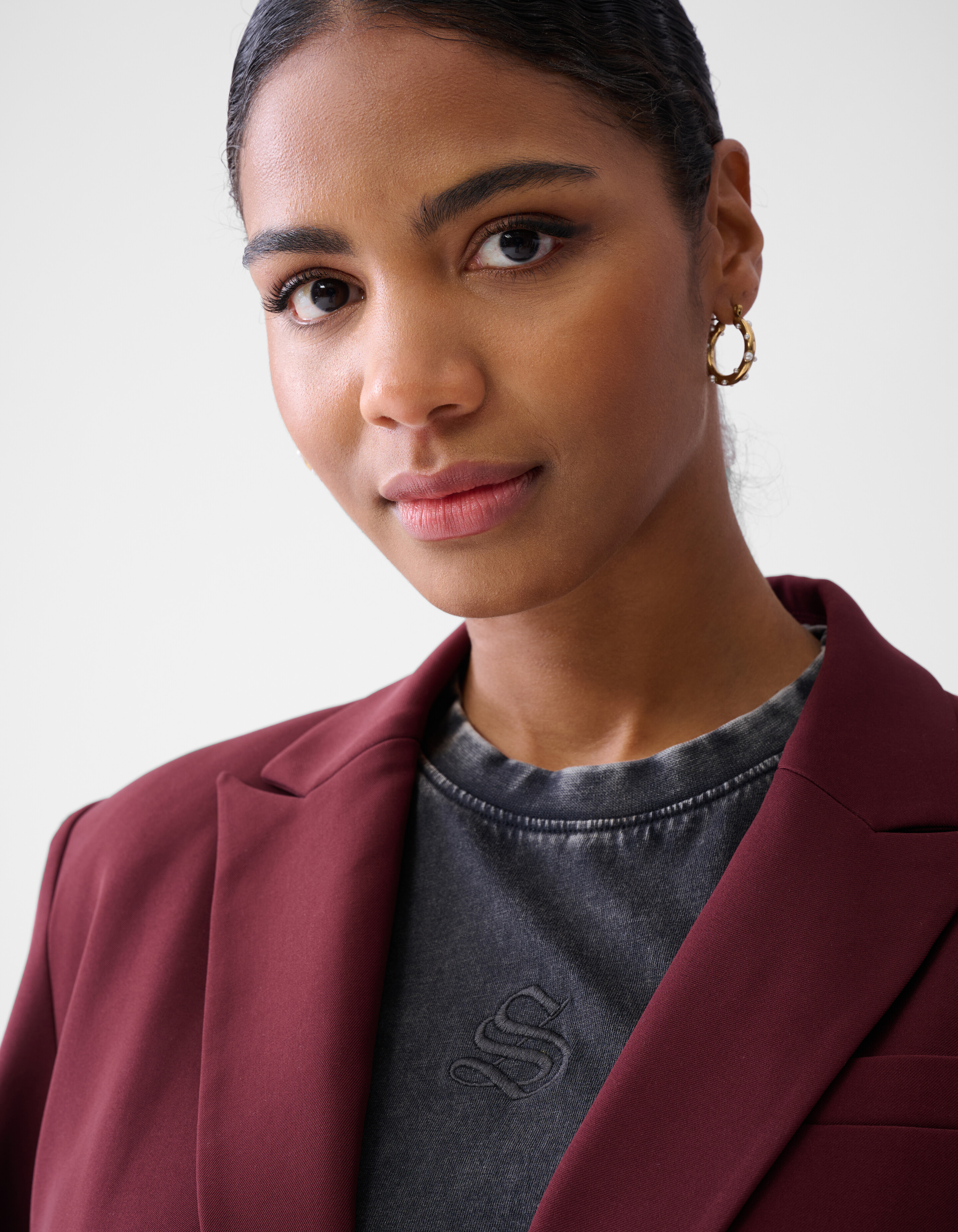 Blazer in Übergröße Dunkelrot SHOEBY WOMEN