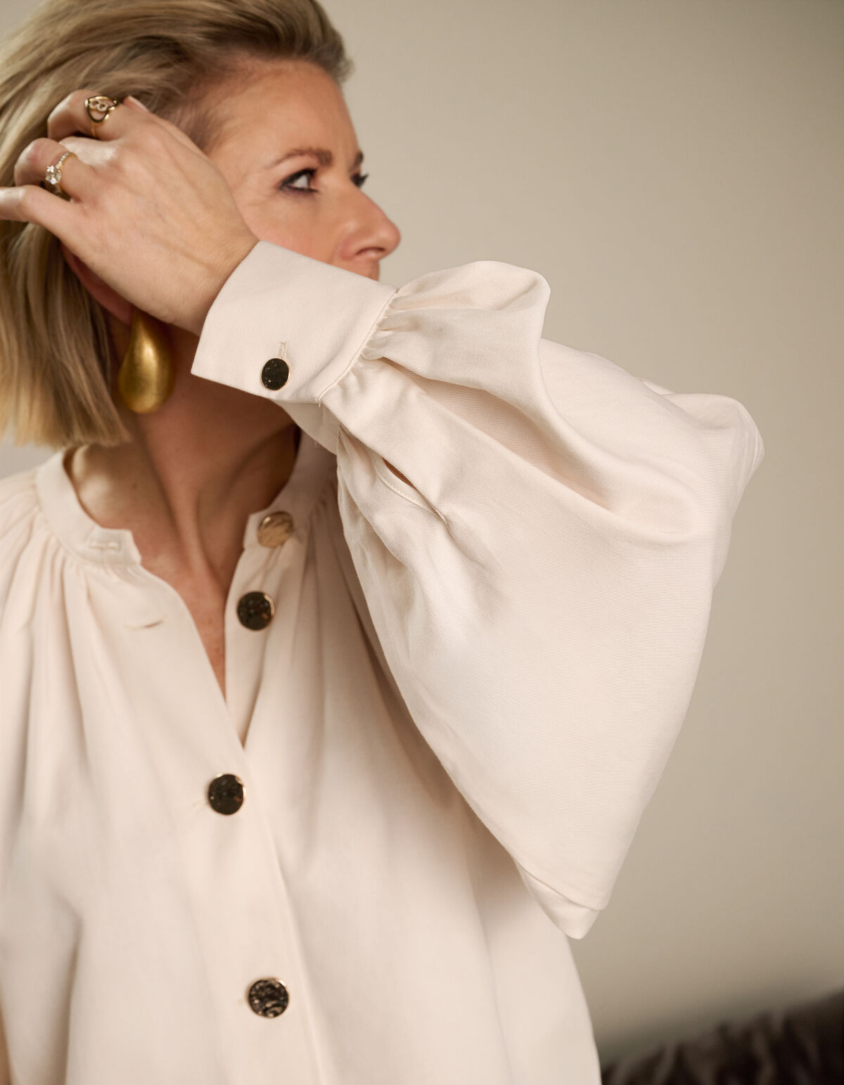 Gekürzte Bluse Off White von Lonneke SHOEBY WOMEN