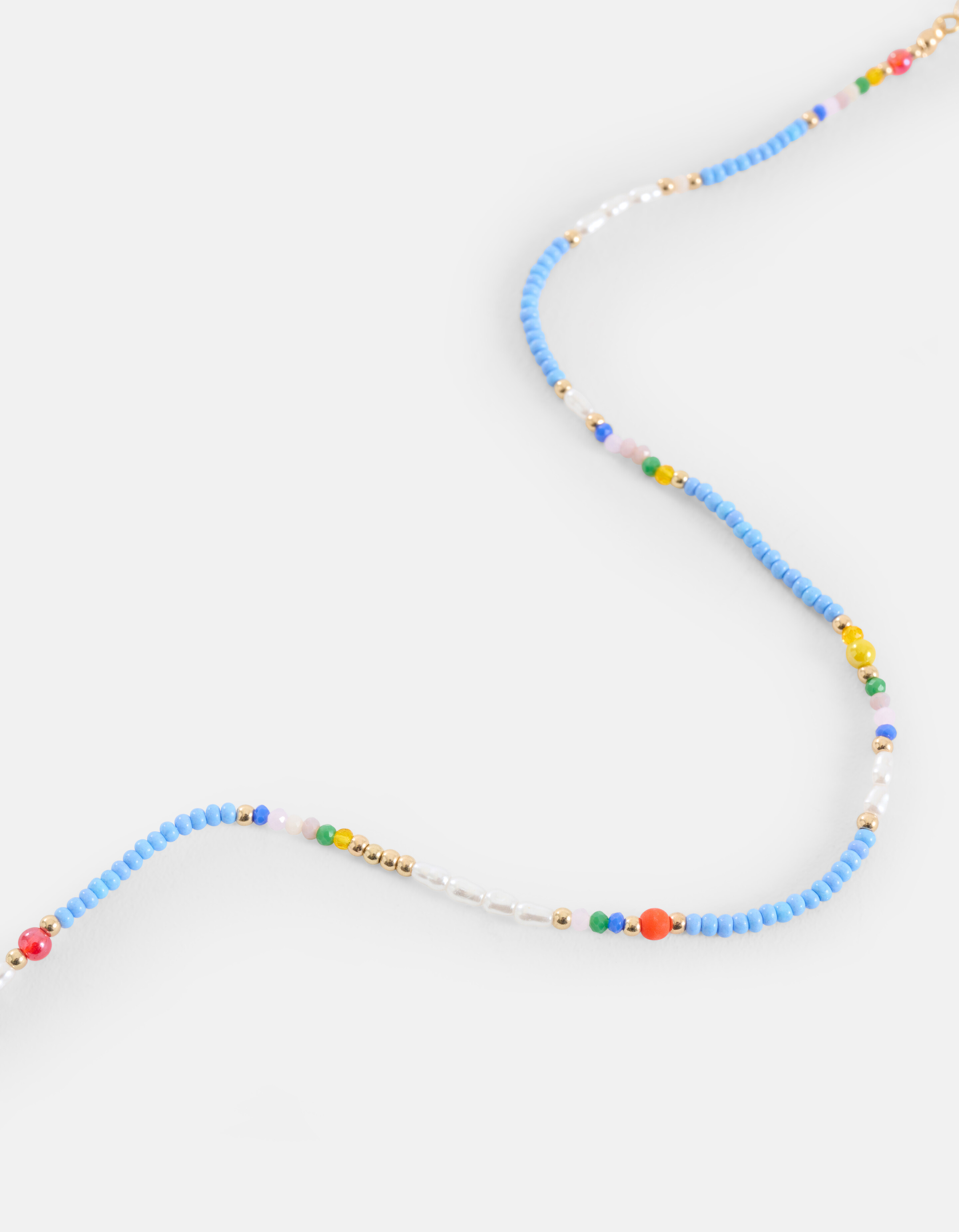 Beaded Ketting Blauw SHOEBY ACCESSOIRES