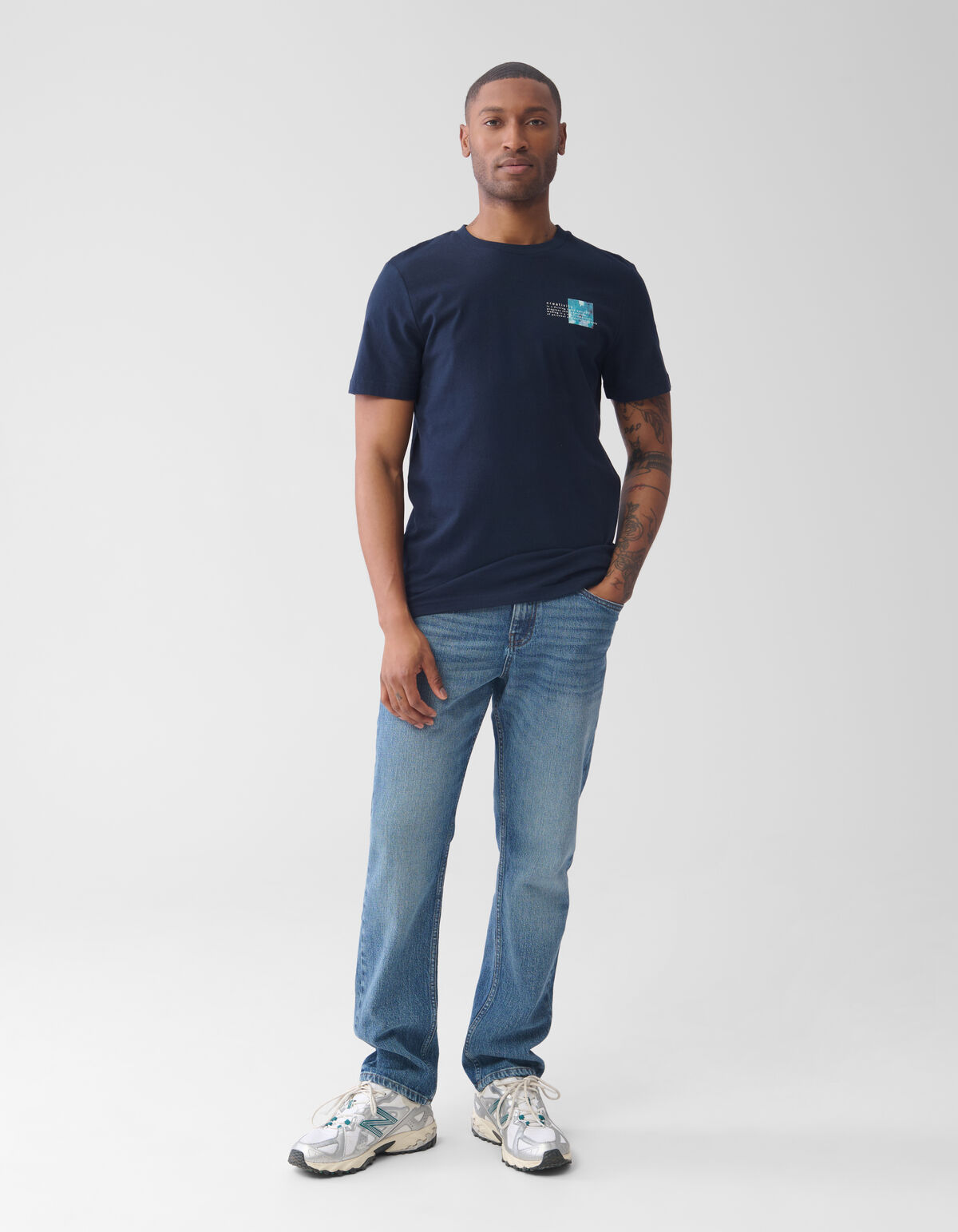 Artwork T-shirt Dunkelblau SHOEBY MEN