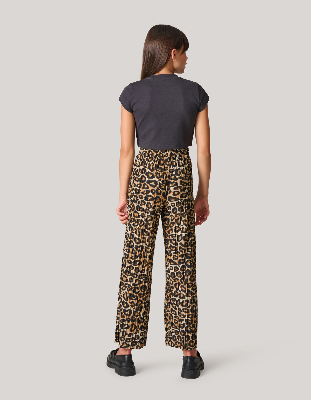 Leopard Pliss&eacute;-Hose SHOEBY GIRLS