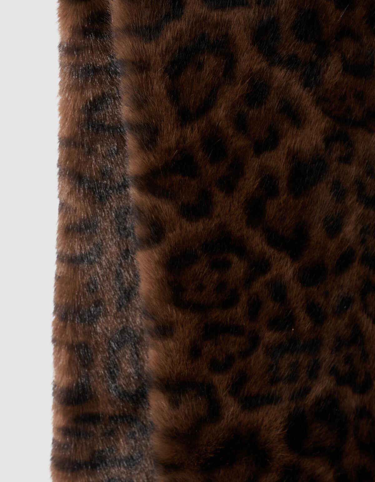 Leopard Faux Fur Schal Braun SHOEBY ACCESSOIRES
