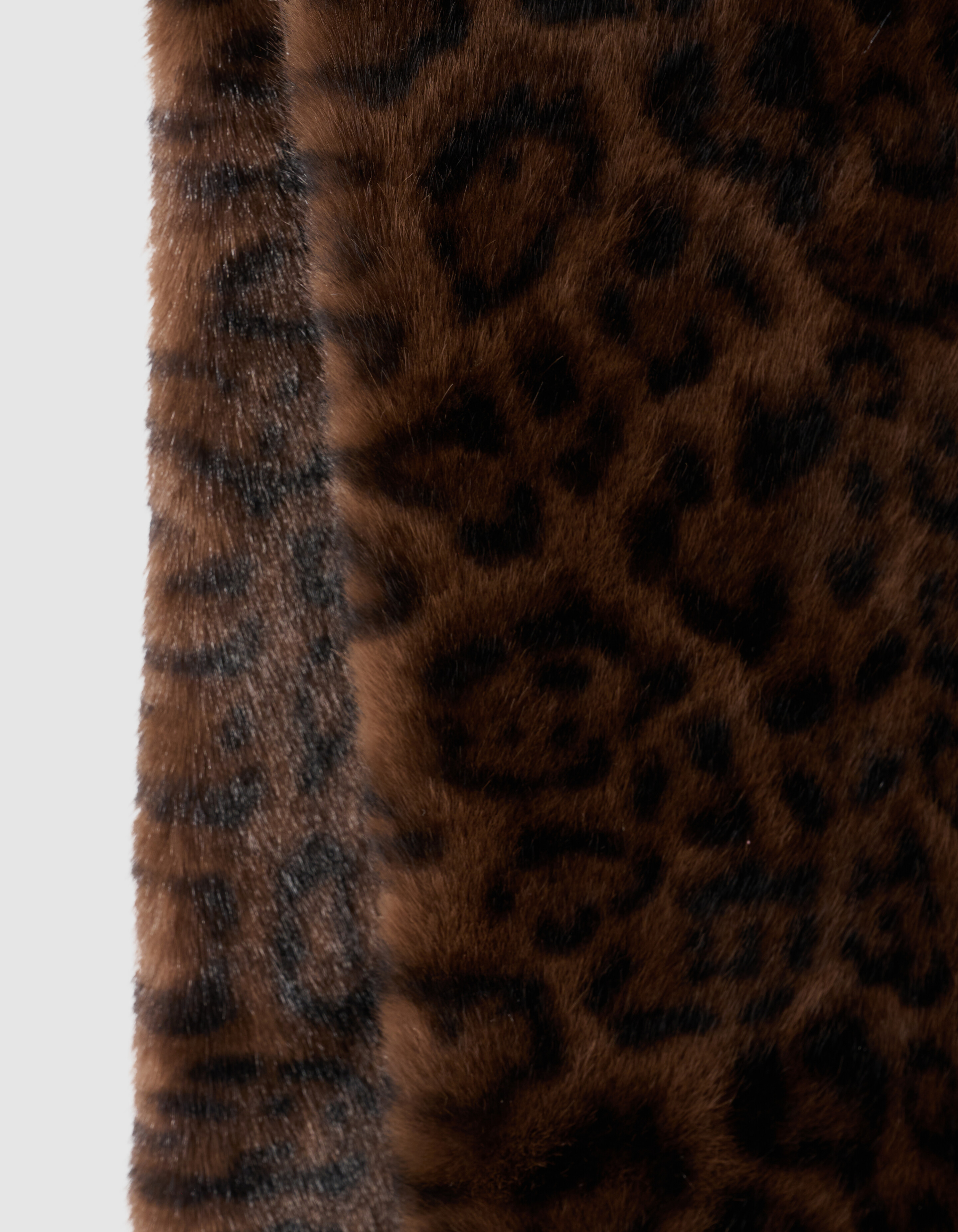 Leopard Faux Fur Schal Braun SHOEBY ACCESSOIRES