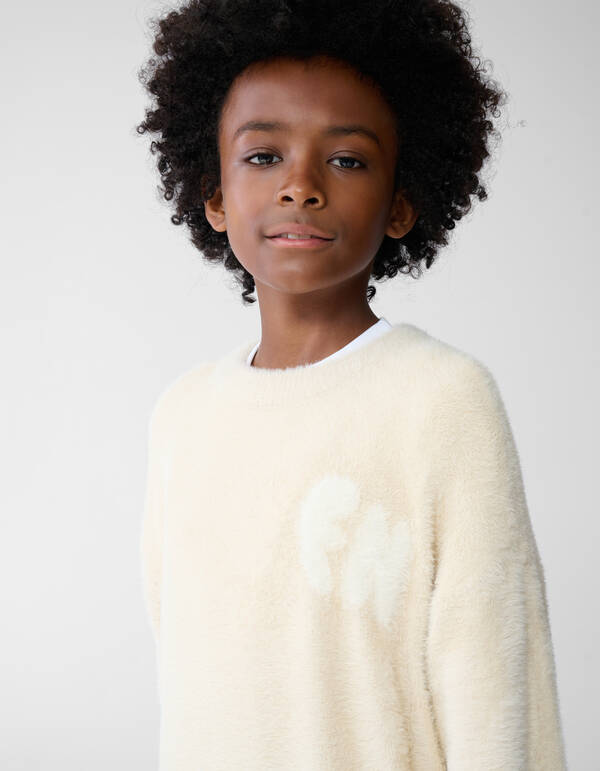 Kunstwerk Strickpullover Sand SHOEBY BOYS