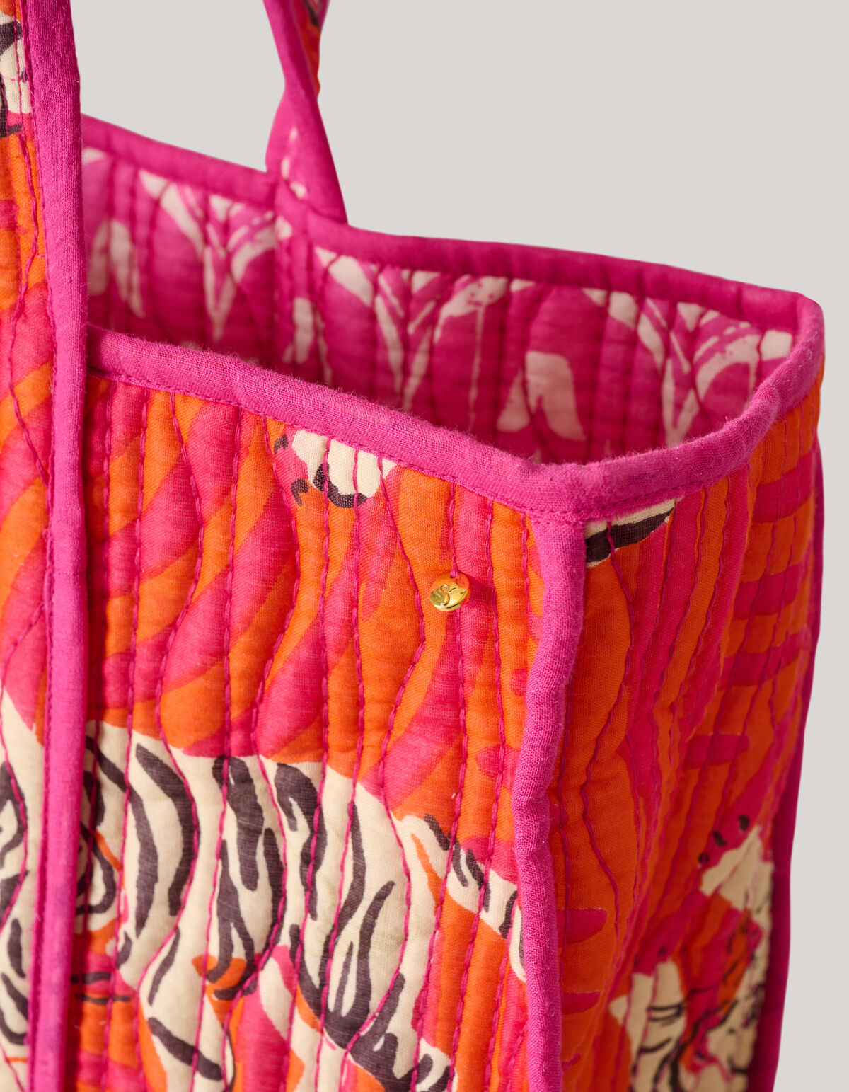 Reversible Printed Shopper Rood SHOEBY ACCESSOIRES