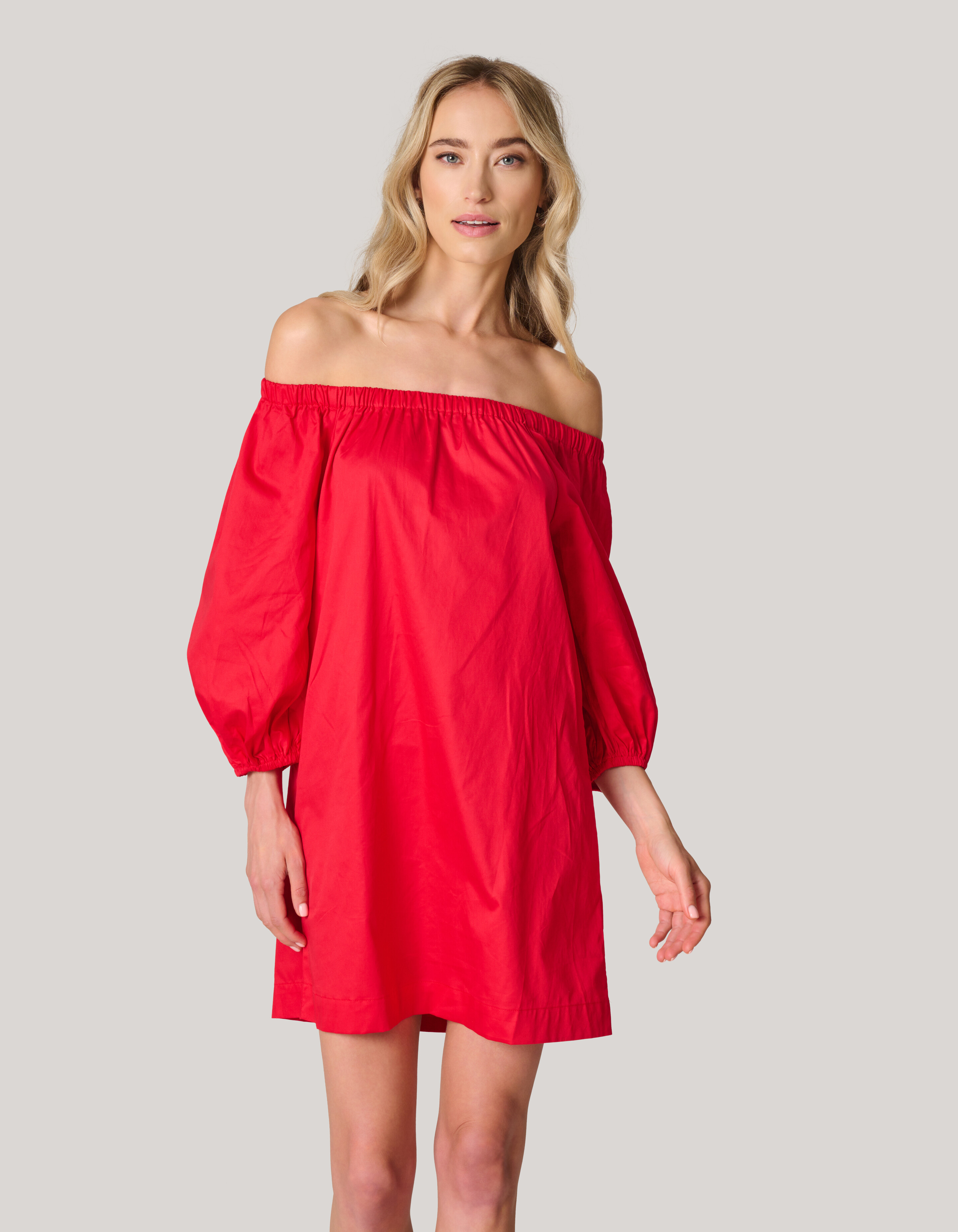 Schulterfreies Jurk Rood SHOEBY WOMEN