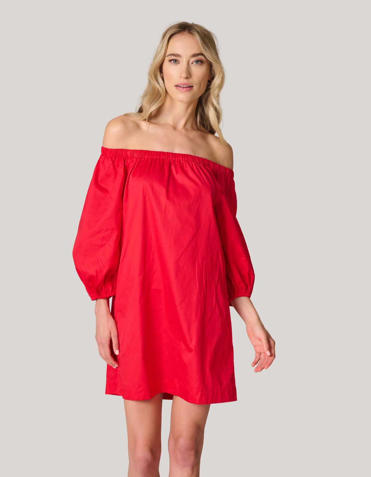 Schulterfreies Jurk Rood SHOEBY WOMEN