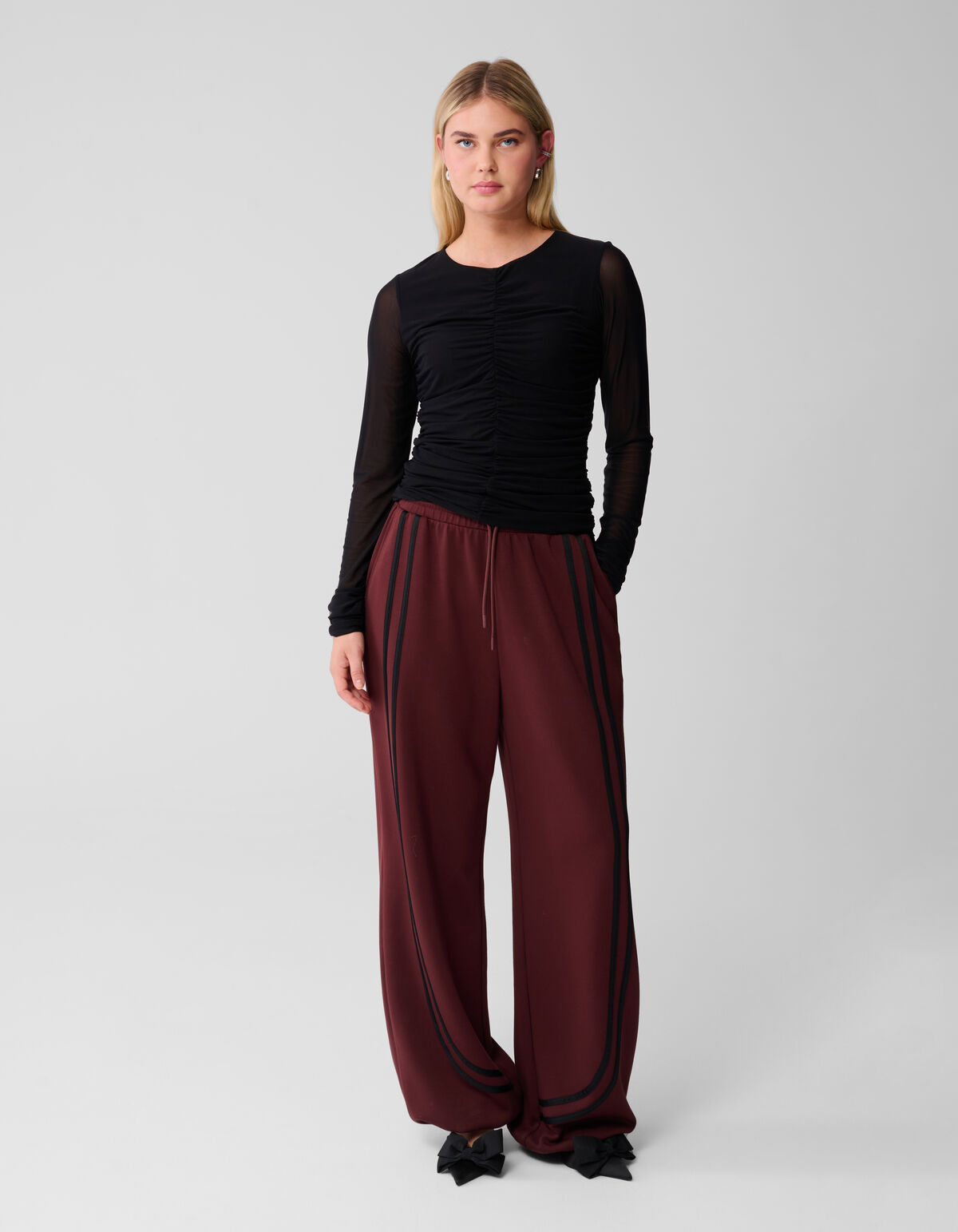 Transparentes Mesh-Top Schwarz SHOEBY WOMEN