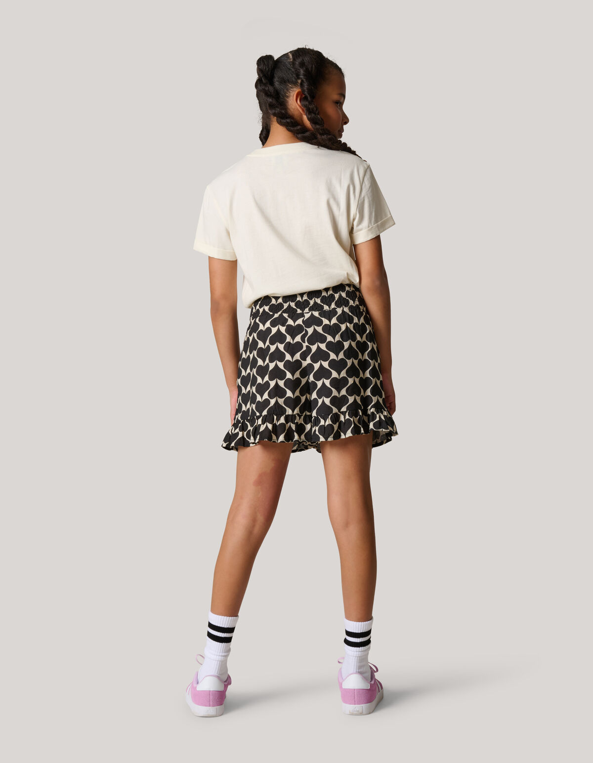 Bedruckter Skort Schwarz/Weiß SHOEBY GIRLS