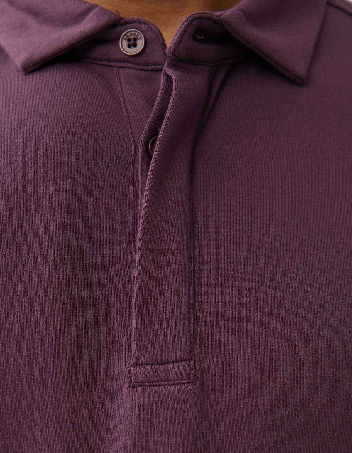 Jersey Polo Dunkelviolett SHOEBY MEN