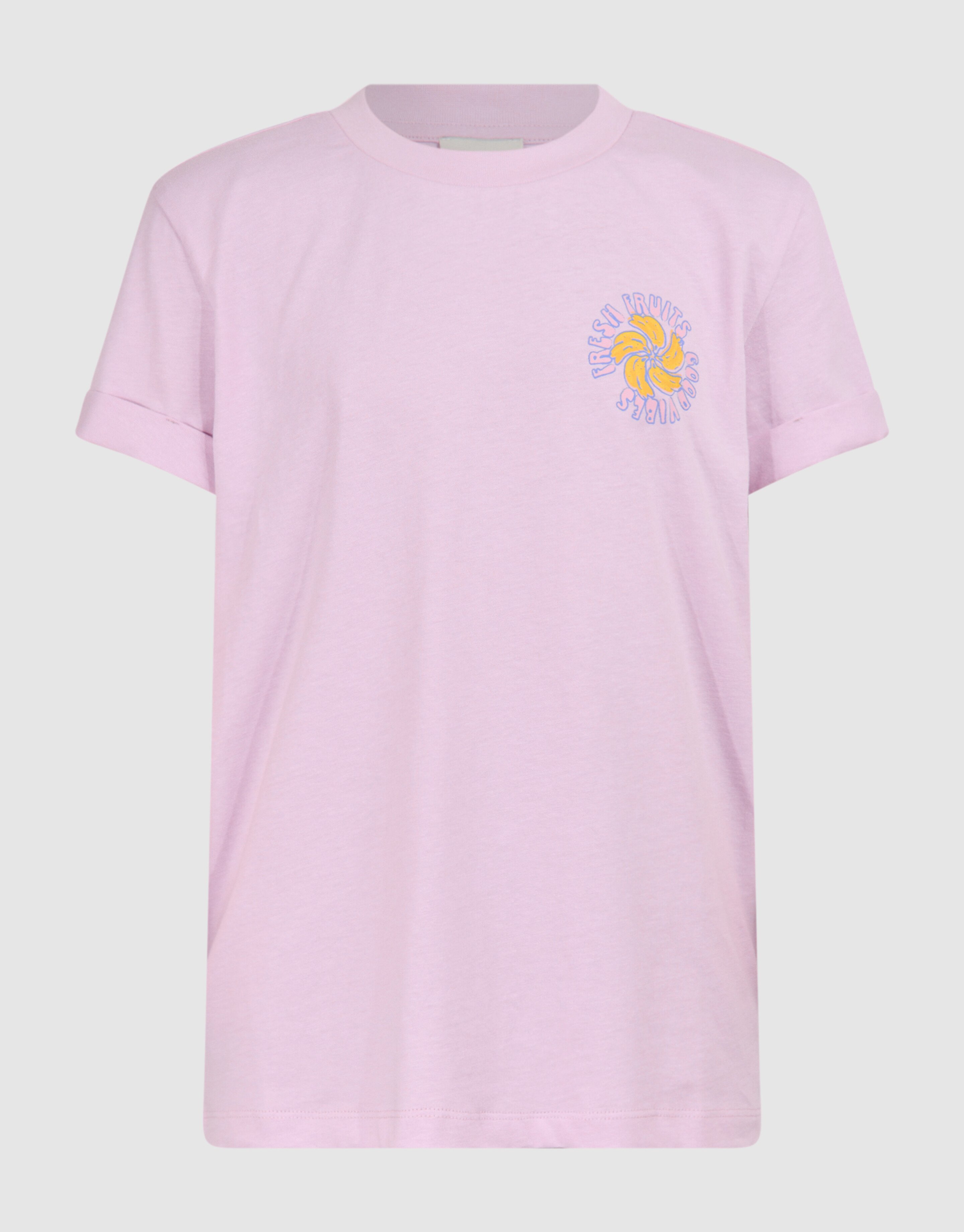 Obst-Stickerei T-Shirt Hellviolett SHOEBY GIRLS
