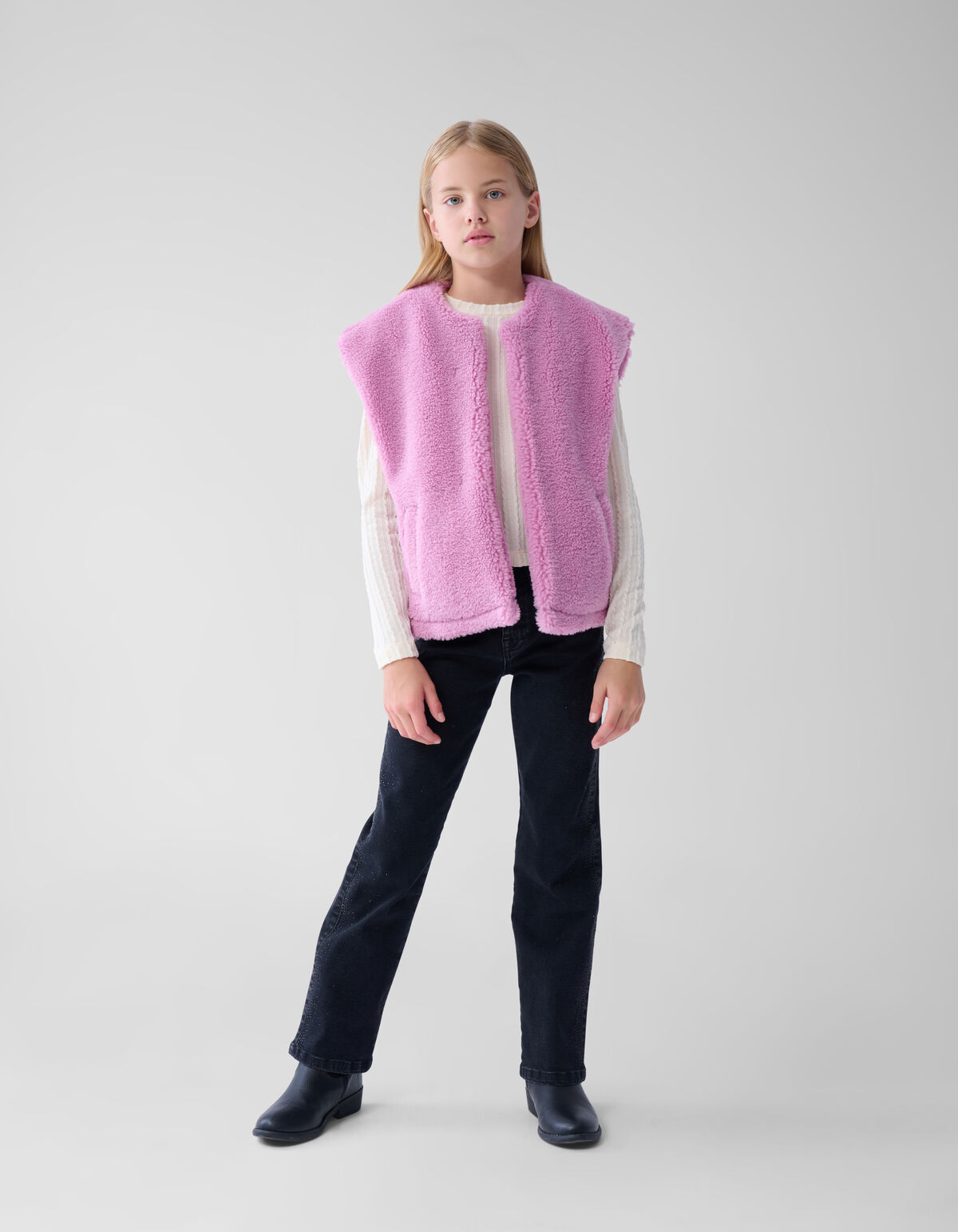 Teddy-Gilet Rosa SHOEBY GIRLS