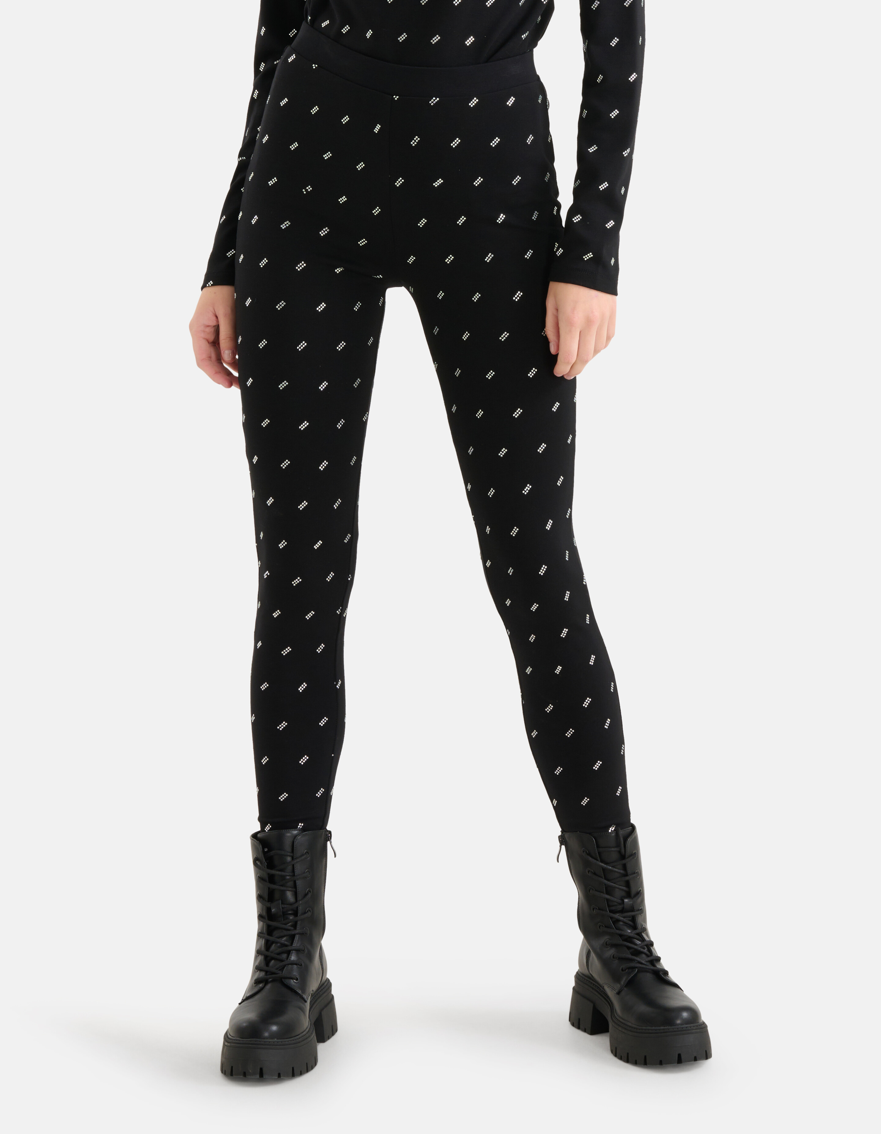Strass-Leggings Schwarz von Mieke SHOEBY WOMEN