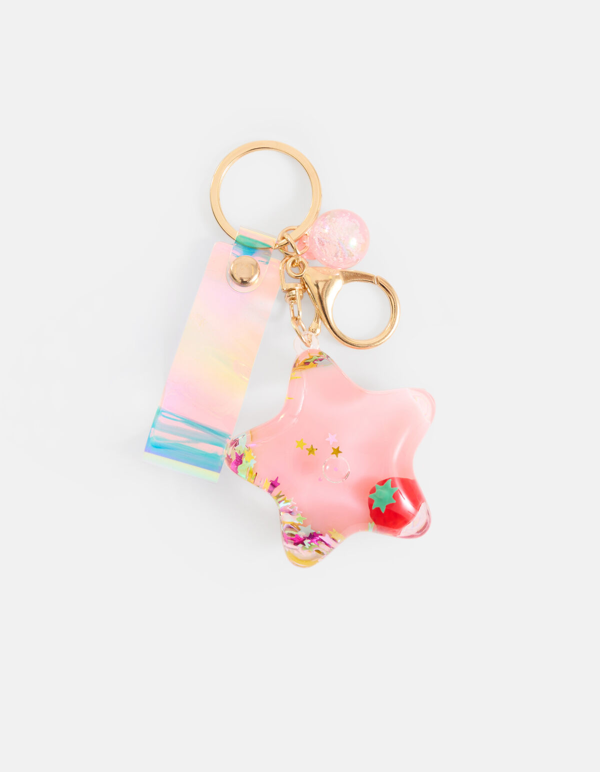 Stern Schl&uuml;sselanh&auml;nger Hellrosa SHOEBY ACCESSOIRES