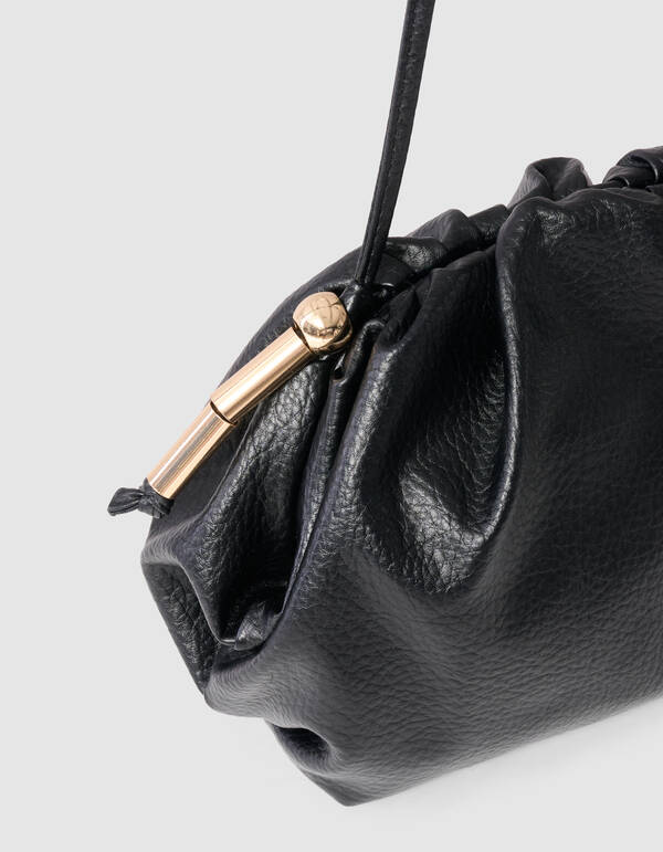 Vegane Leder-Clutch Schwarz SHOEBY ACCESSOIRES