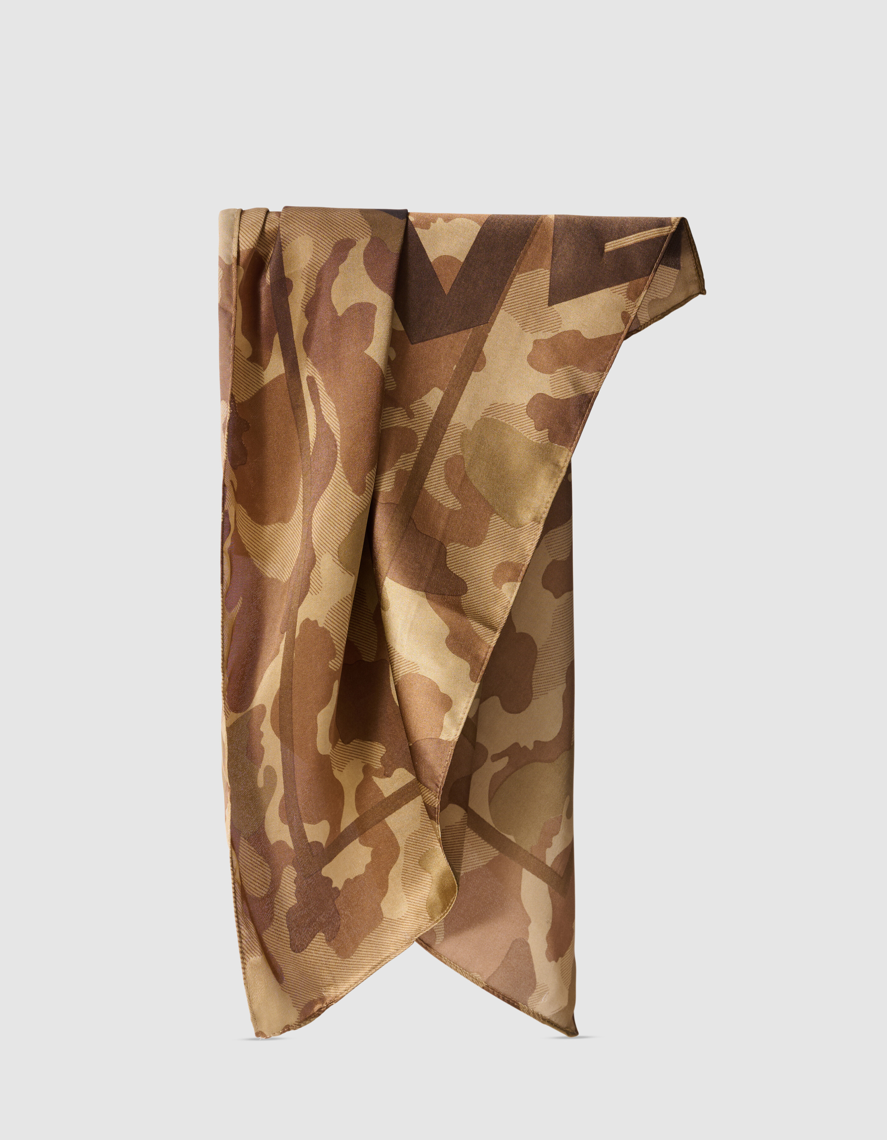 Satin-Camouflage-Schal Braun SHOEBY ACCESSOIRES