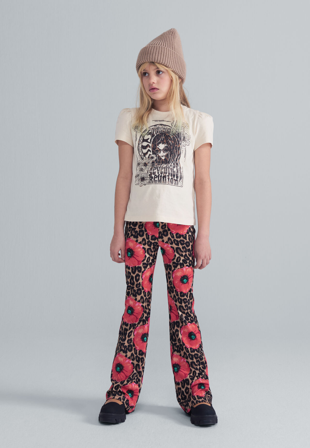 Flared Leggings mit Blumen JILL&MITCH