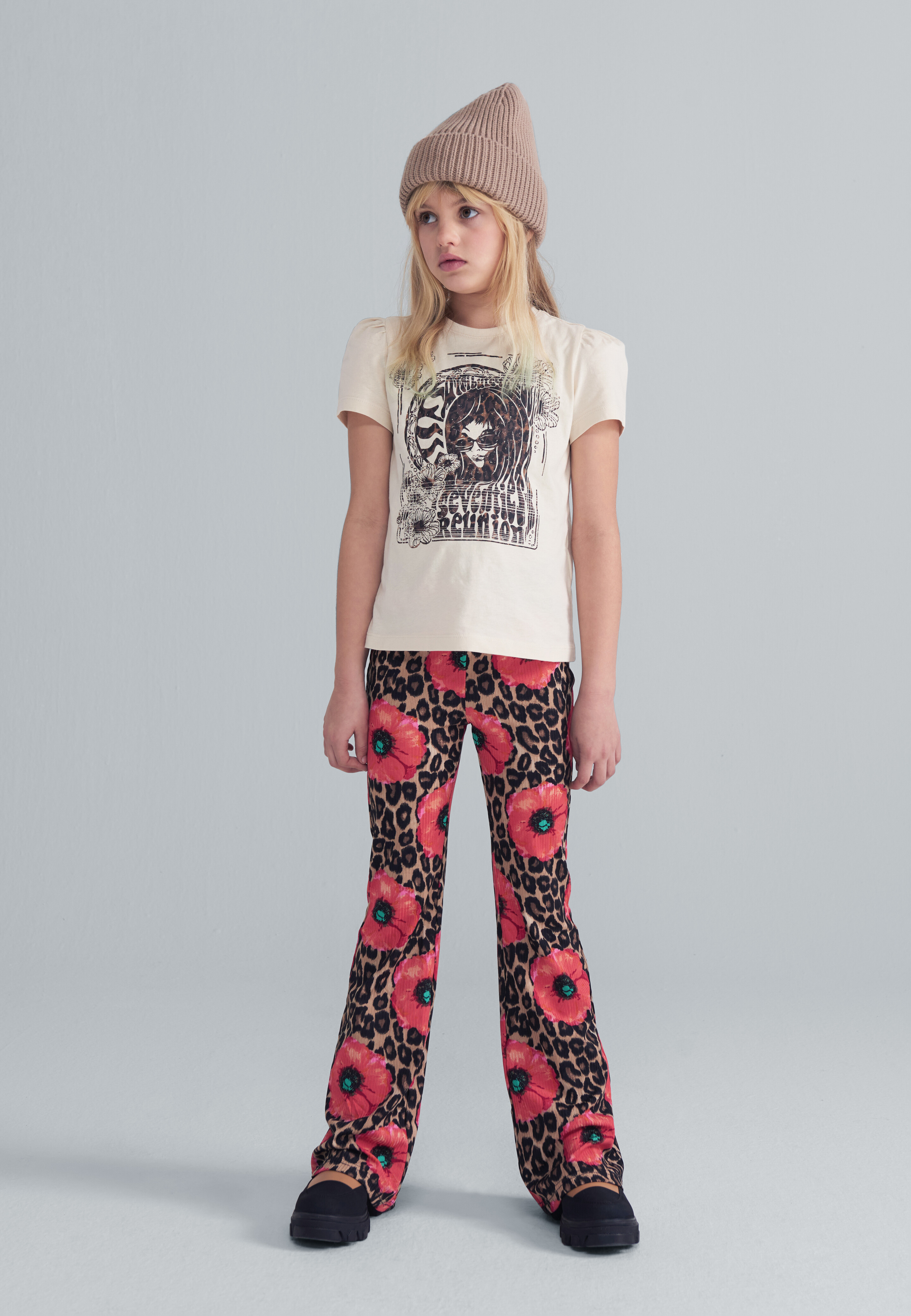 Flared Leggings mit Blumen JILL&MITCH