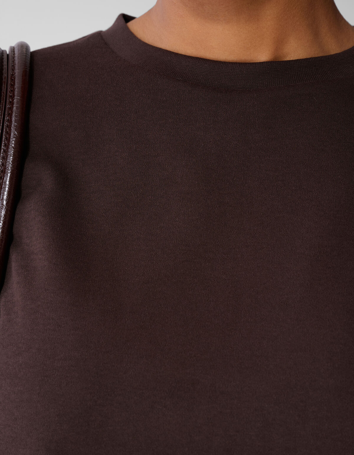 Oversized-T-Shirt Dunkelbraun SHOEBY WOMEN