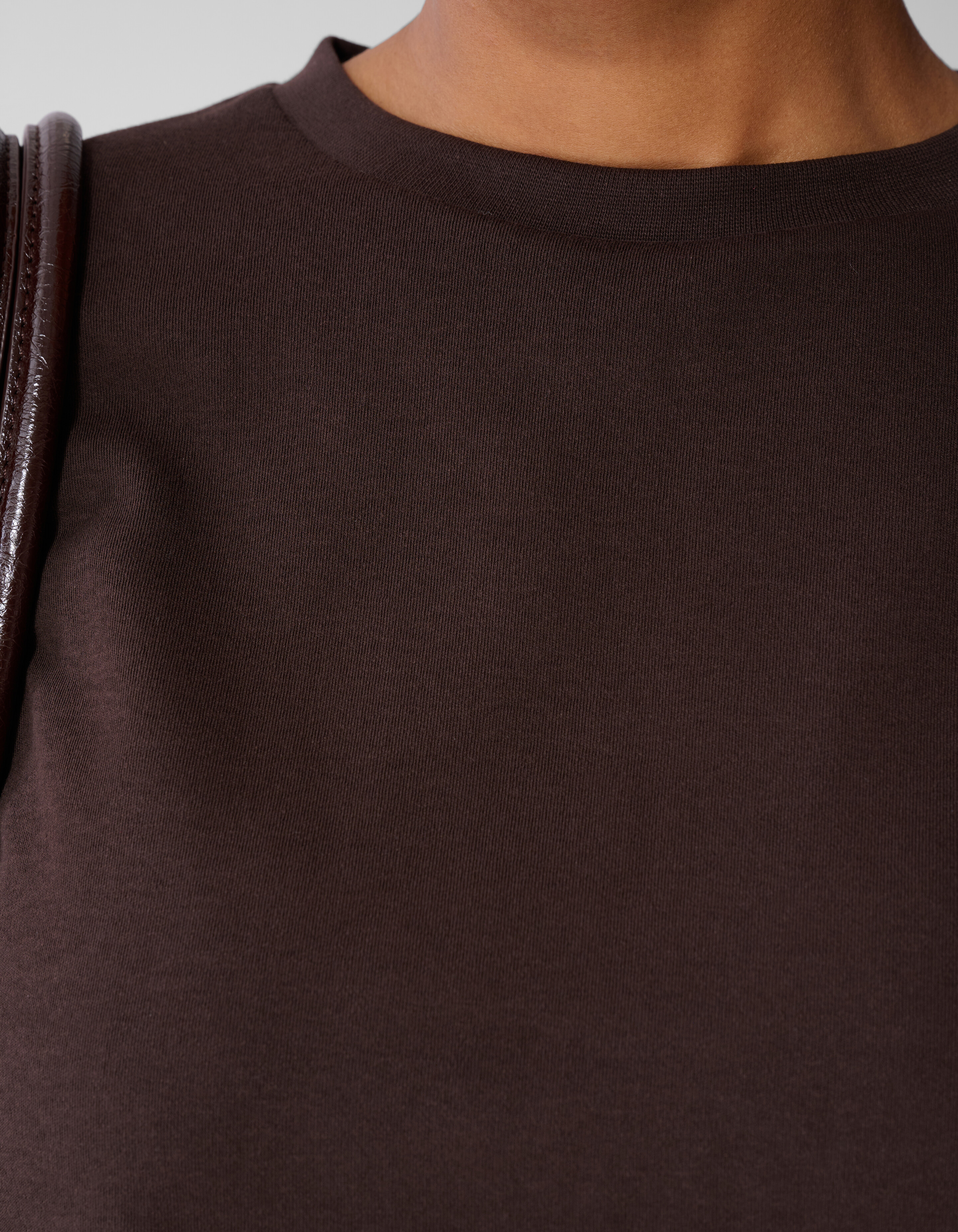 Oversized-T-Shirt Dunkelbraun SHOEBY WOMEN