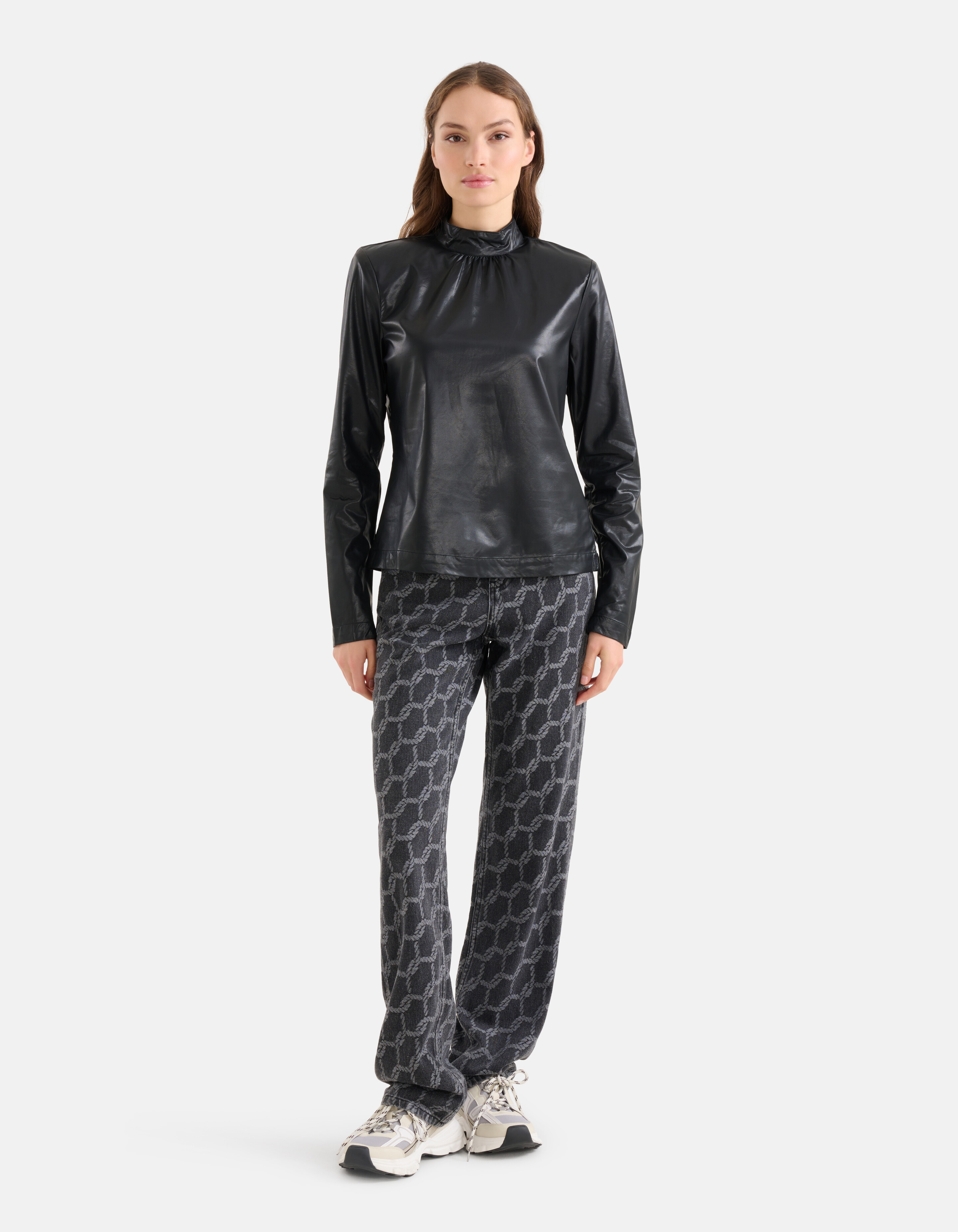 Vegan Leren Top Zwart SHOEBY WOMEN