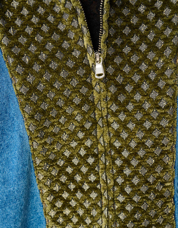 Velours-Jeansjacke Blau Von Mieke SHOEBY WOMEN