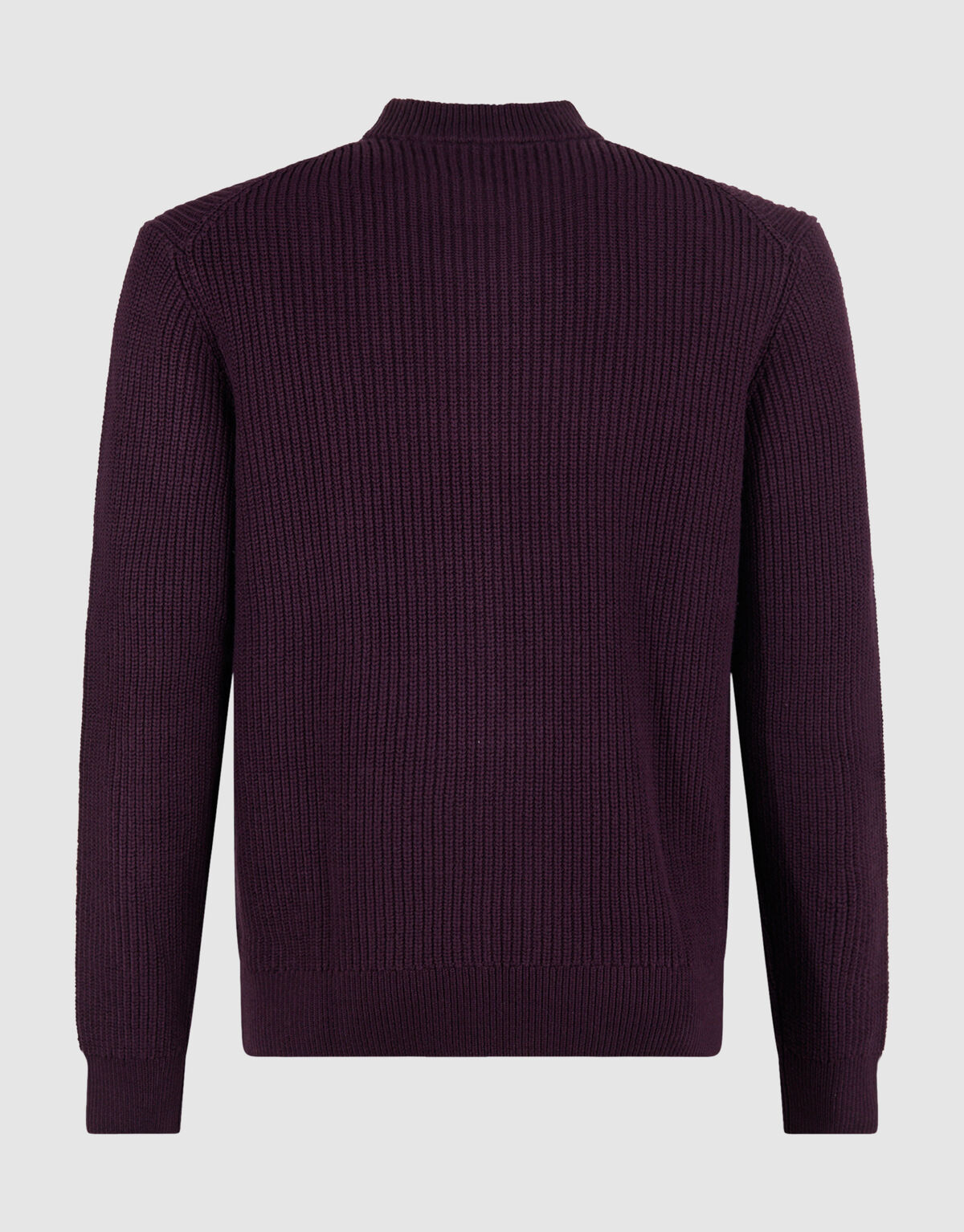 Rundhals-Strickpullover Dunkelrot SHOEBY MEN