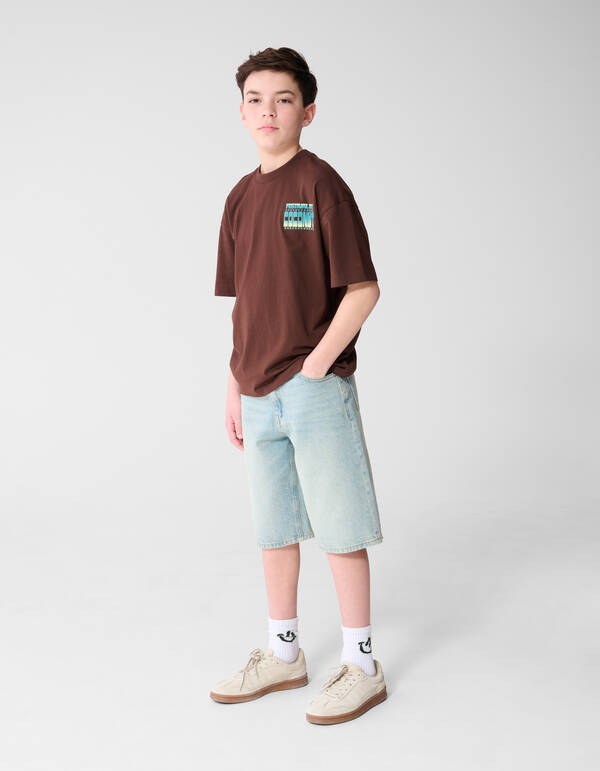 Kokosnuss Kunst T-Shirt Braun SHOEBY BOYS