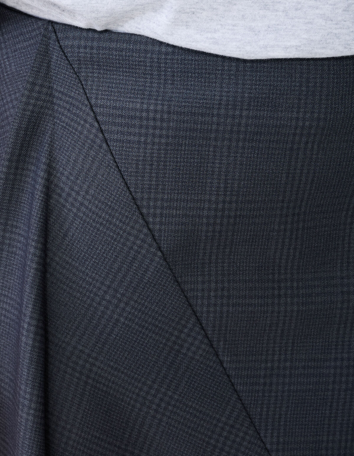 Maxirock mit Karomuster Dunkelgrau SHOEBY WOMEN