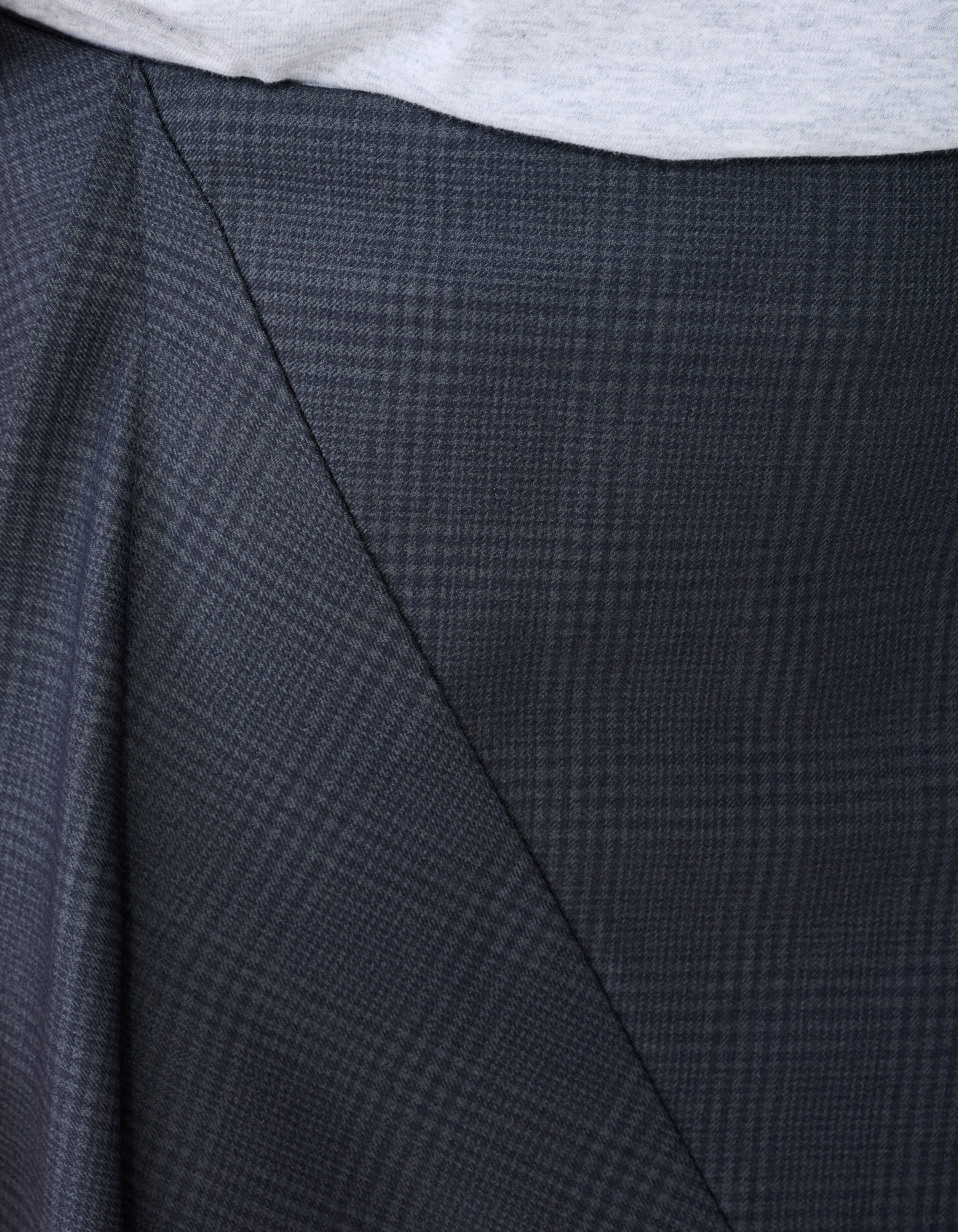 Maxirock mit Karomuster Dunkelgrau SHOEBY WOMEN