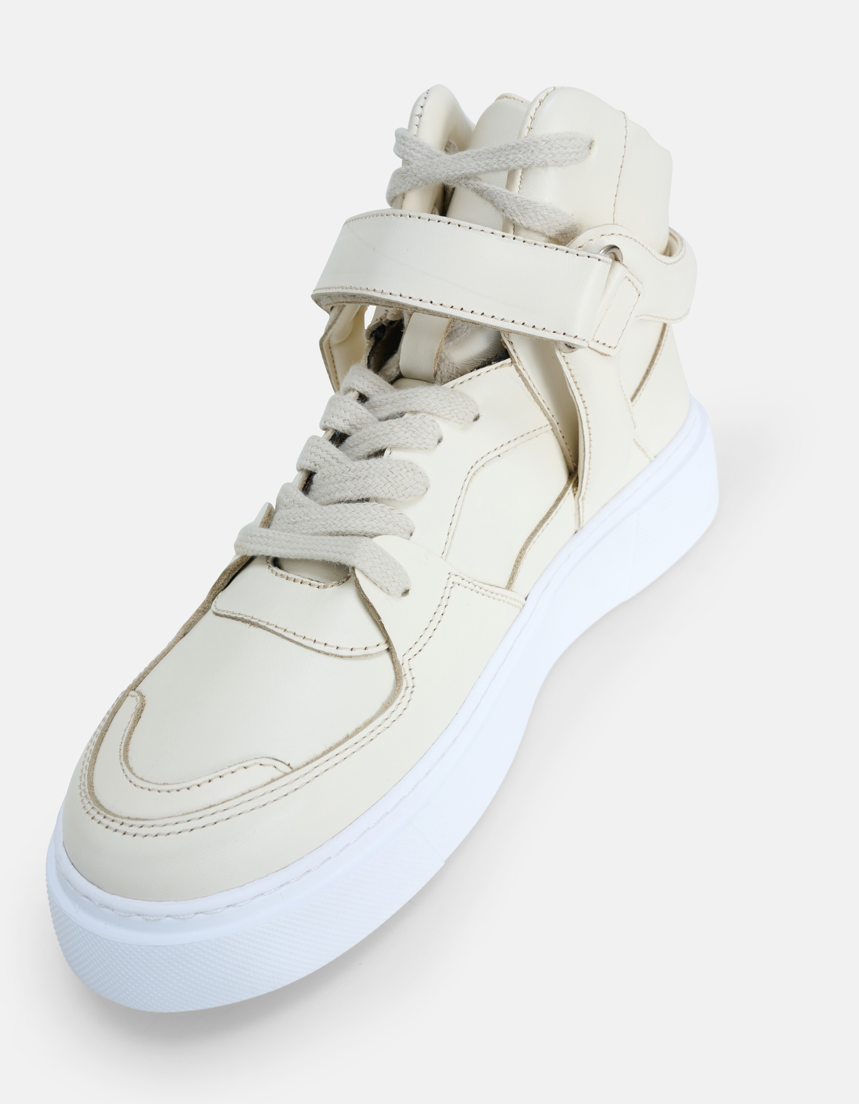 Hohe Leder-Sneaker Beige SHOEBY SHOES