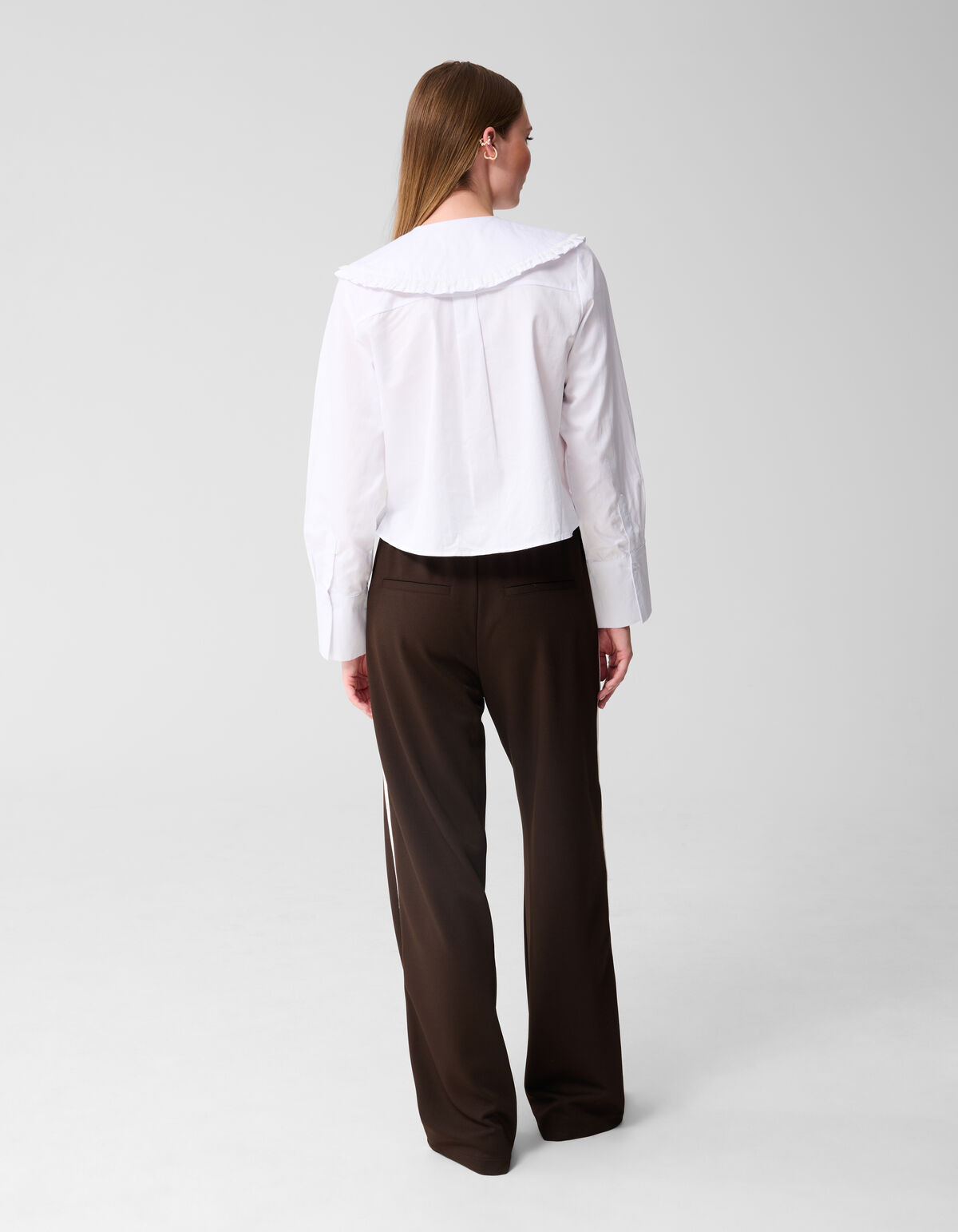Sportliche Hose mit weitem Bein Braun SHOEBY WOMEN
