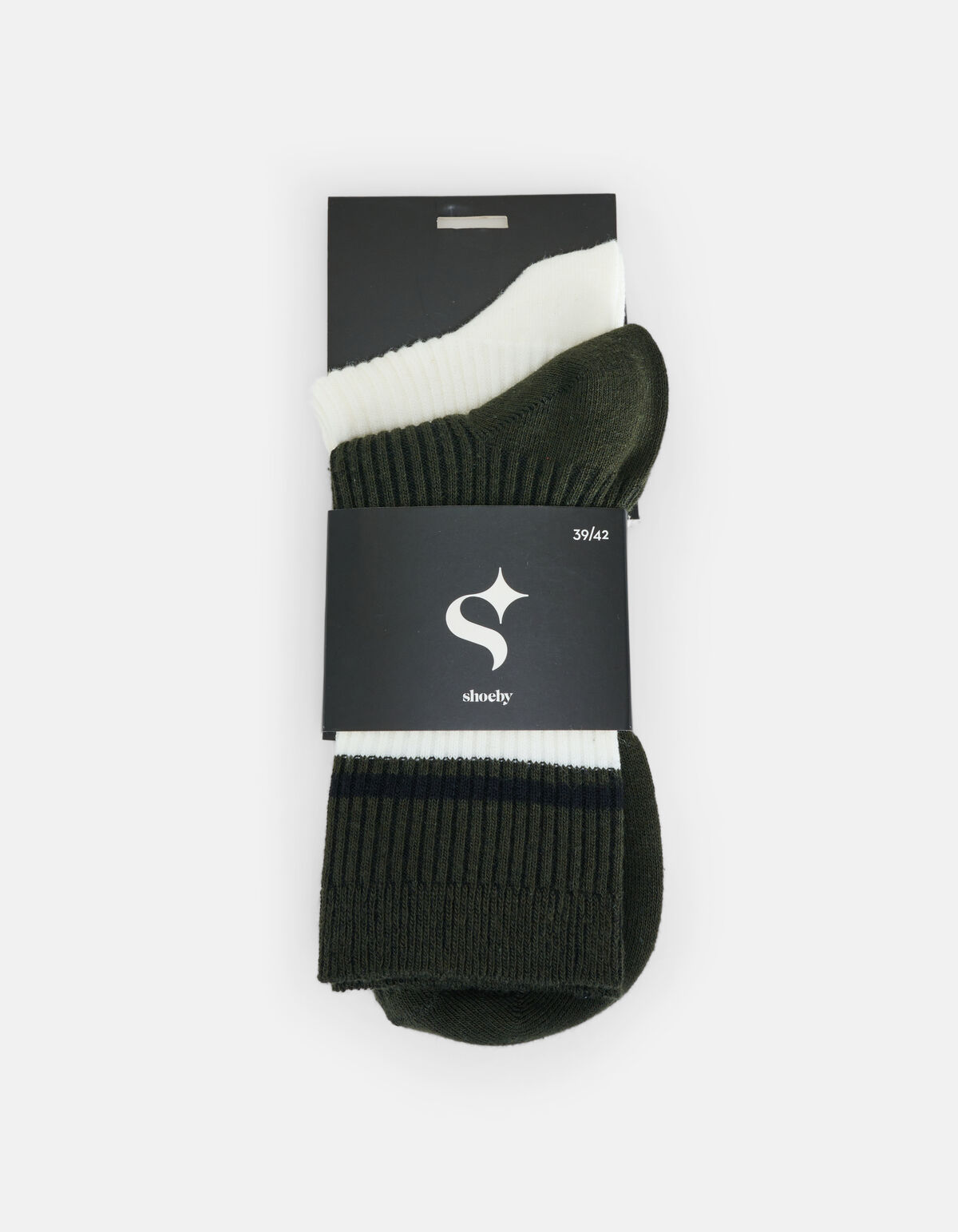 Zweierpack gestreifte Socken SHOEBY ACCESSOIRES