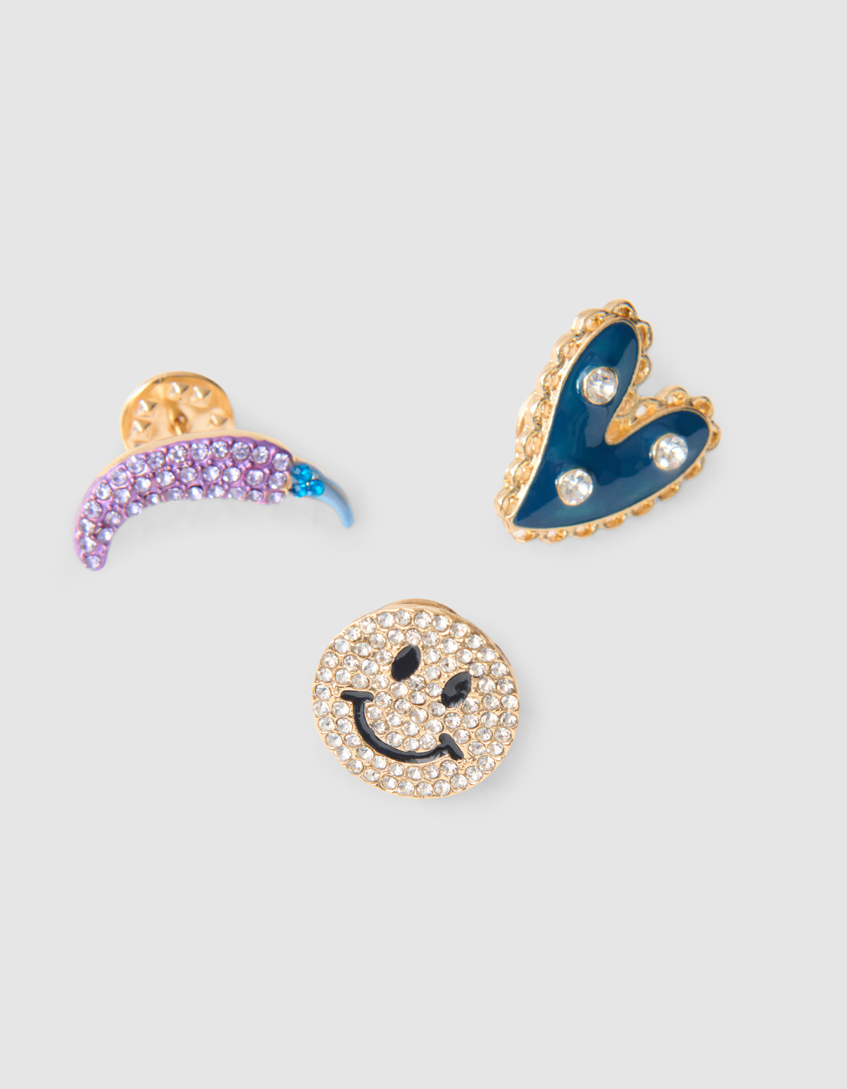 Icon Broschen Set Blau SHOEBY ACCESSOIRES