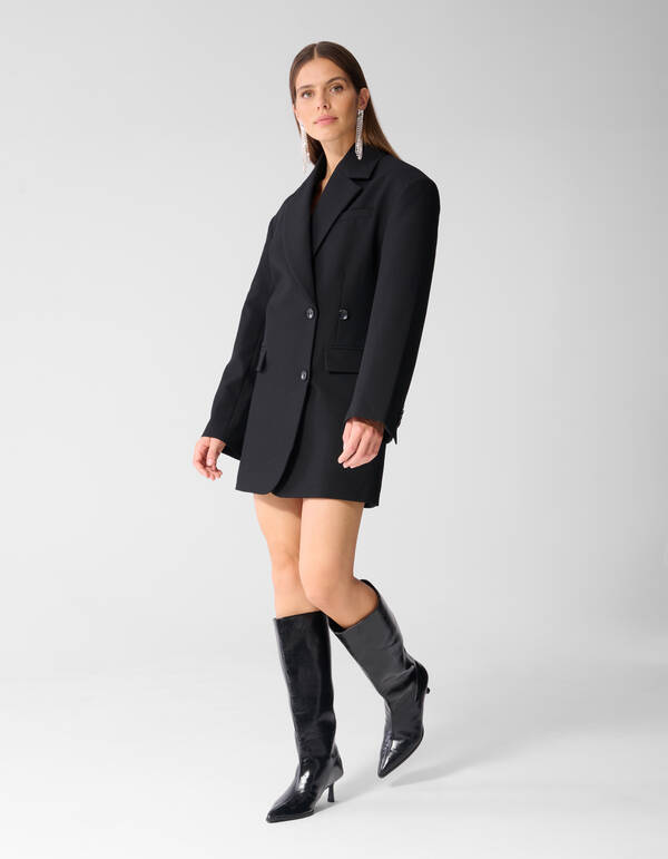 Oversized Blazer Kleid schwarz SHOEBY WOMEN