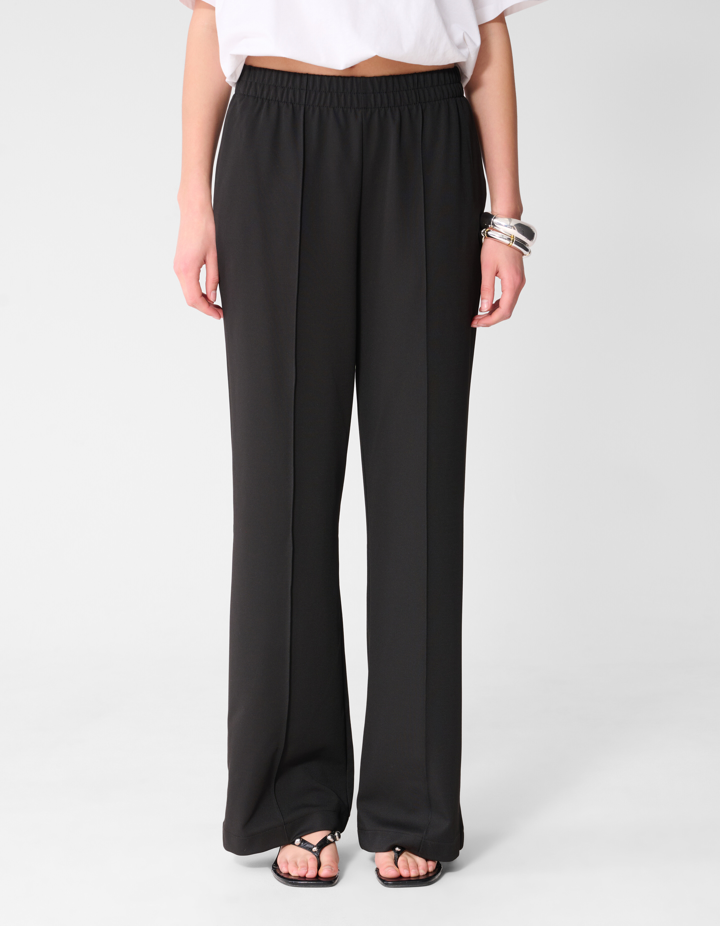 Basic-Hose mit weitem Bein Schwarz SHOEBY WOMEN