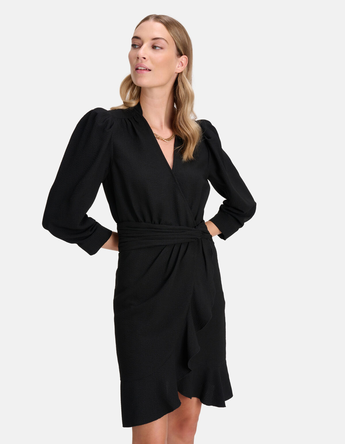 Drapiertes Kleid Schwarz von Fred SHOEBY WOMEN