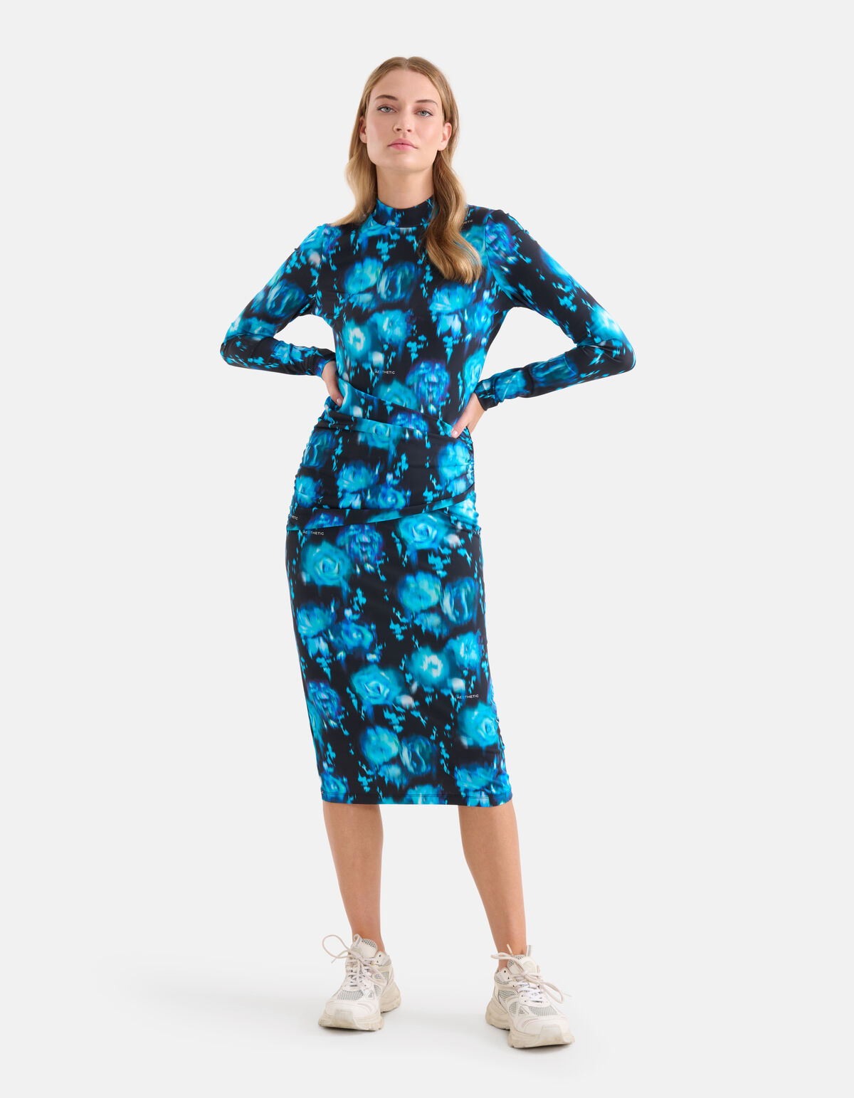 Bedrucktes Reisekleid Blau SHOEBY WOMEN