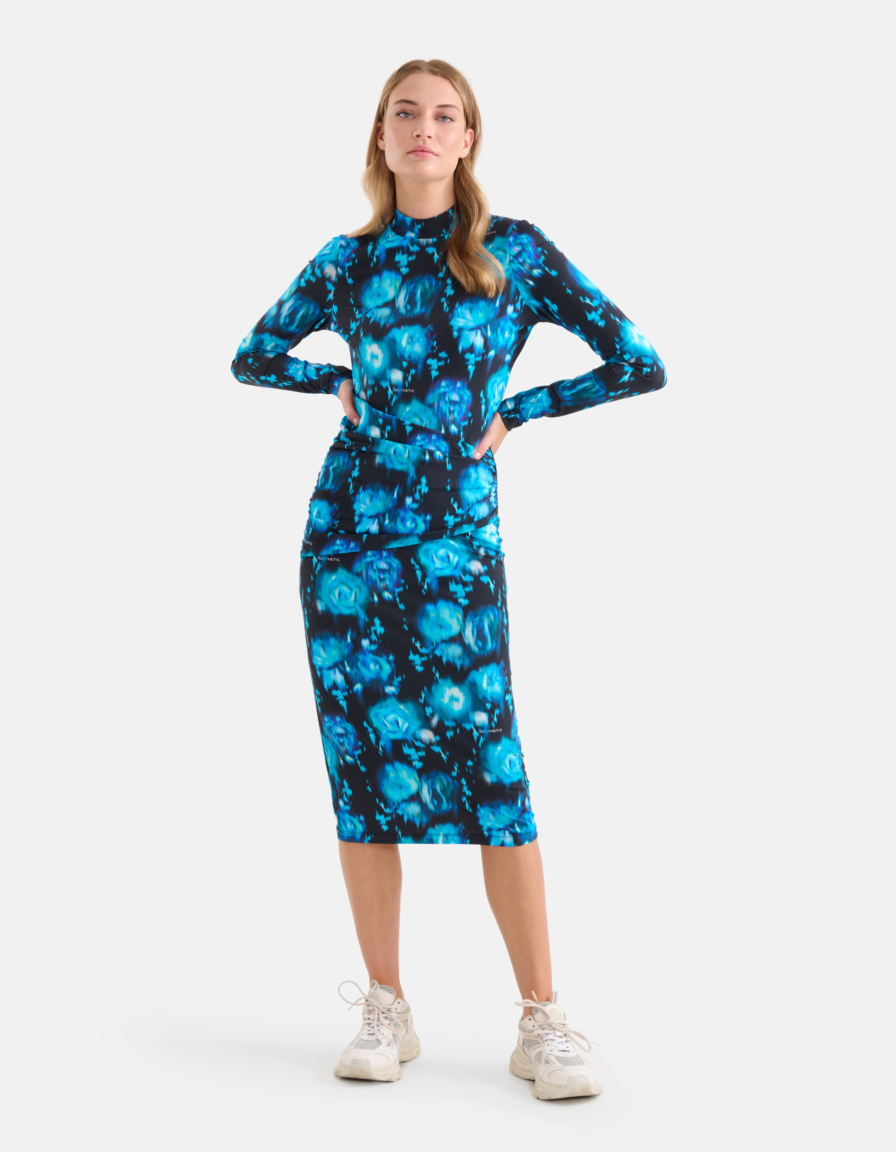 Bedrucktes Reisekleid Blau SHOEBY WOMEN