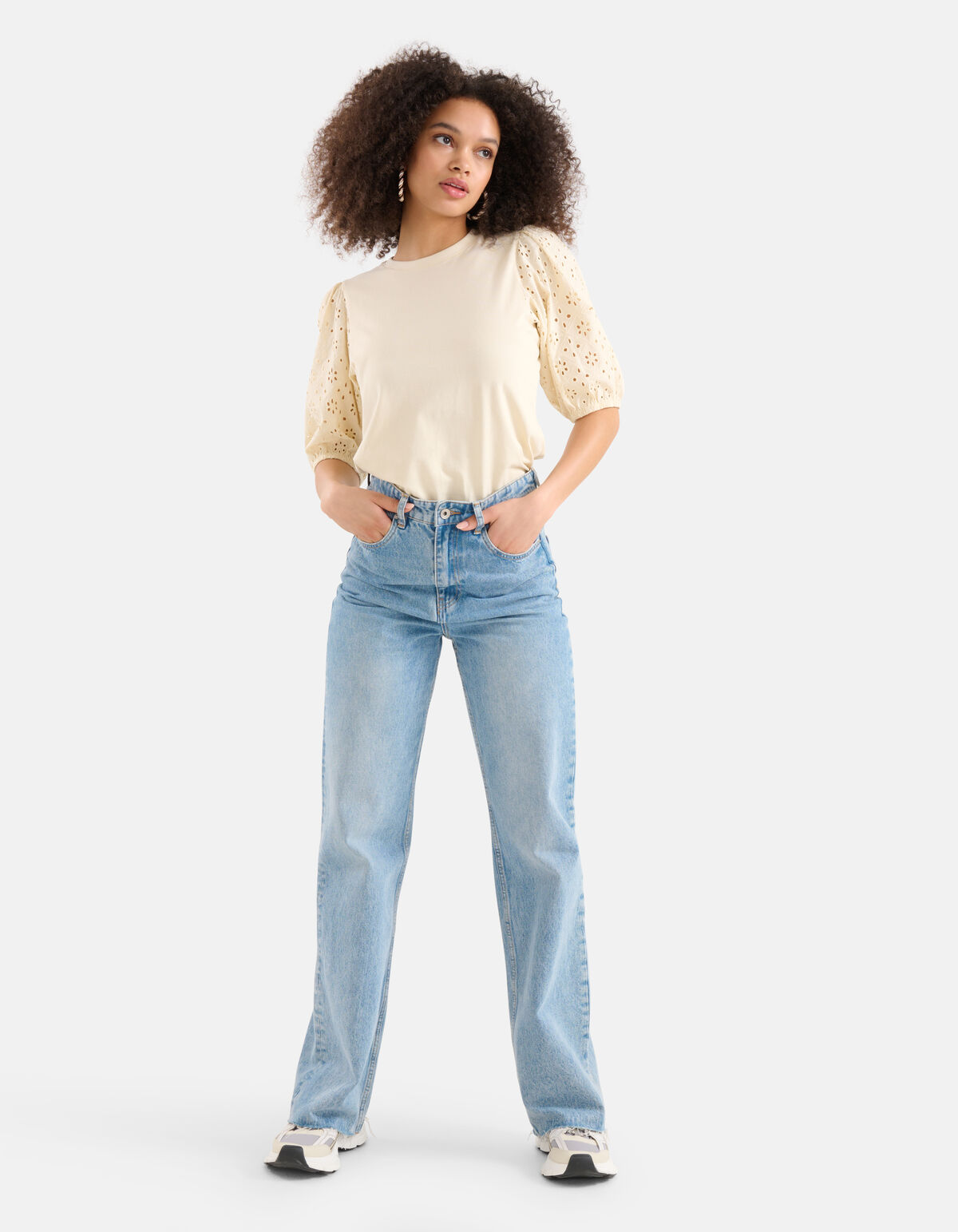 Besticktes Top Off White SHOEBY WOMEN