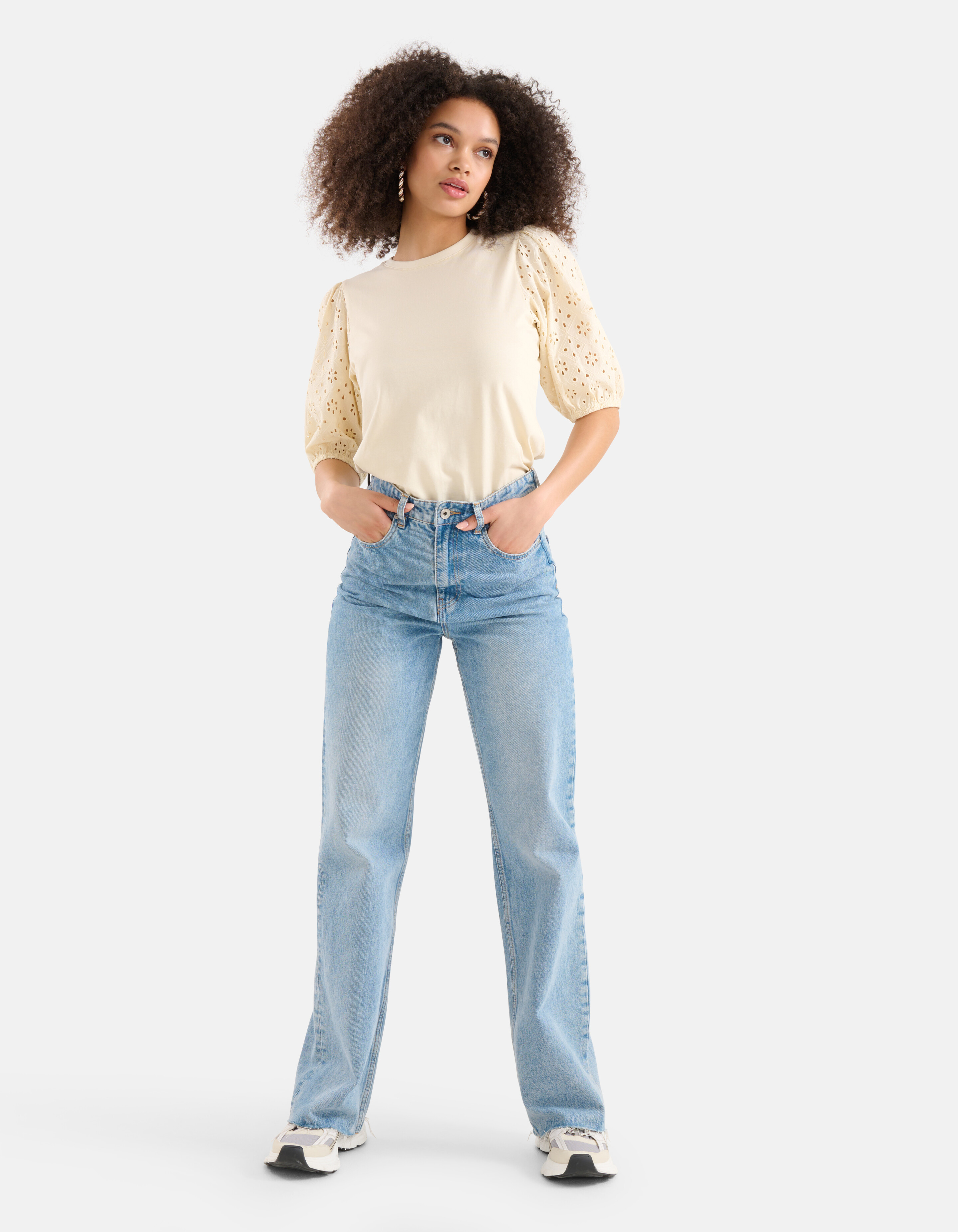 Besticktes Top Off White SHOEBY WOMEN