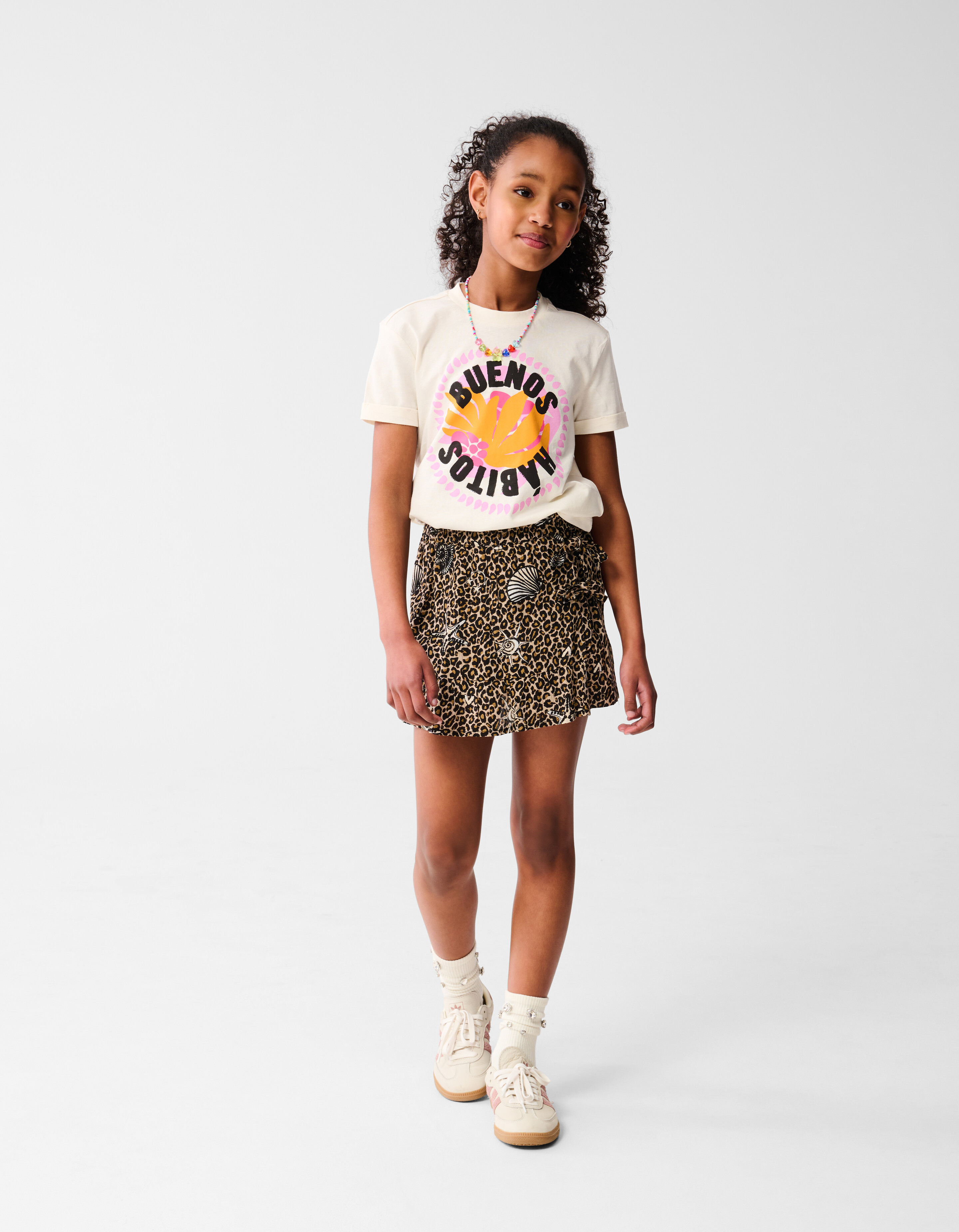 Bedruckter Leoparden-Skort Braun SHOEBY GIRLS