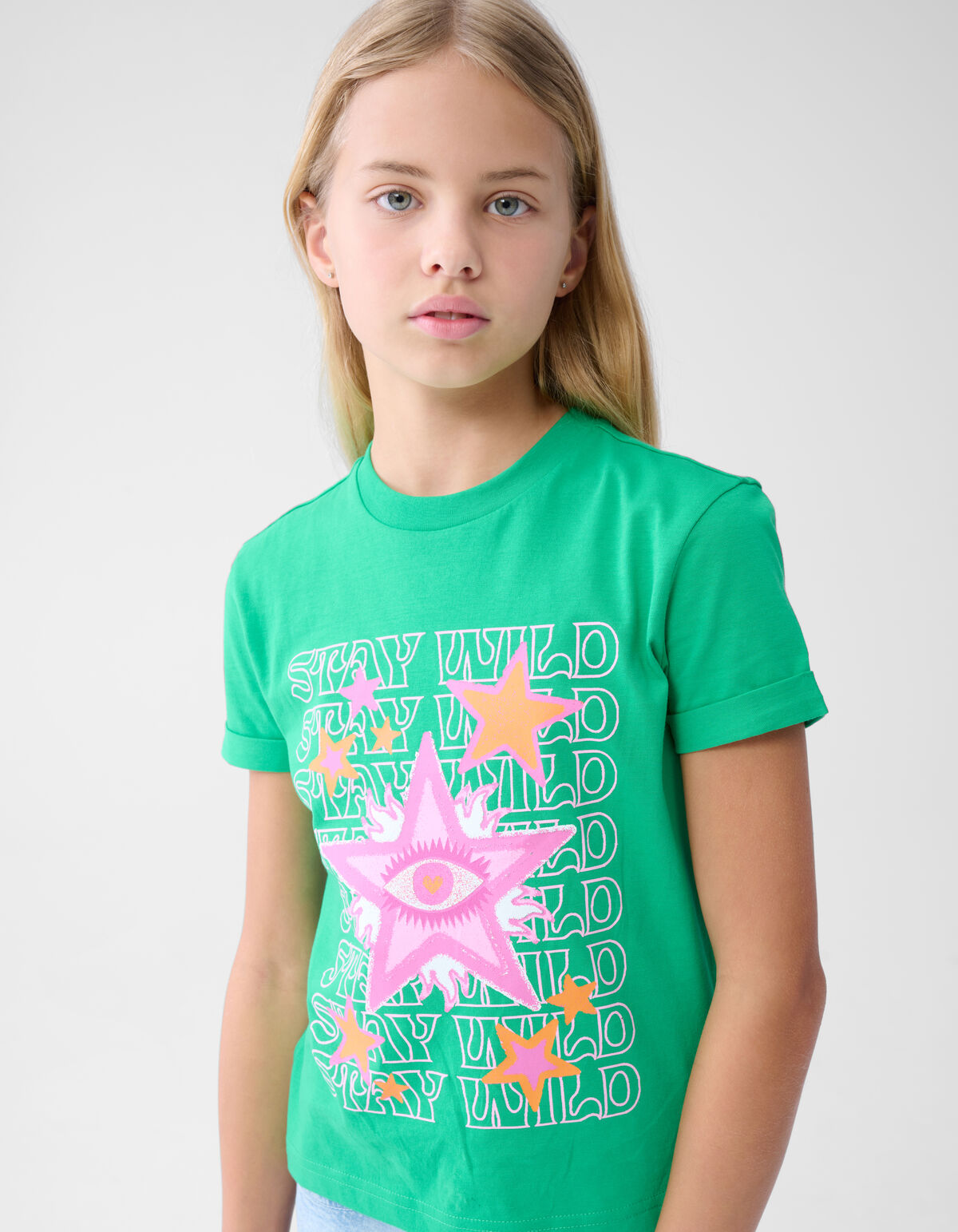Kunstwerk T-shirt Grün SHOEBY GIRLS