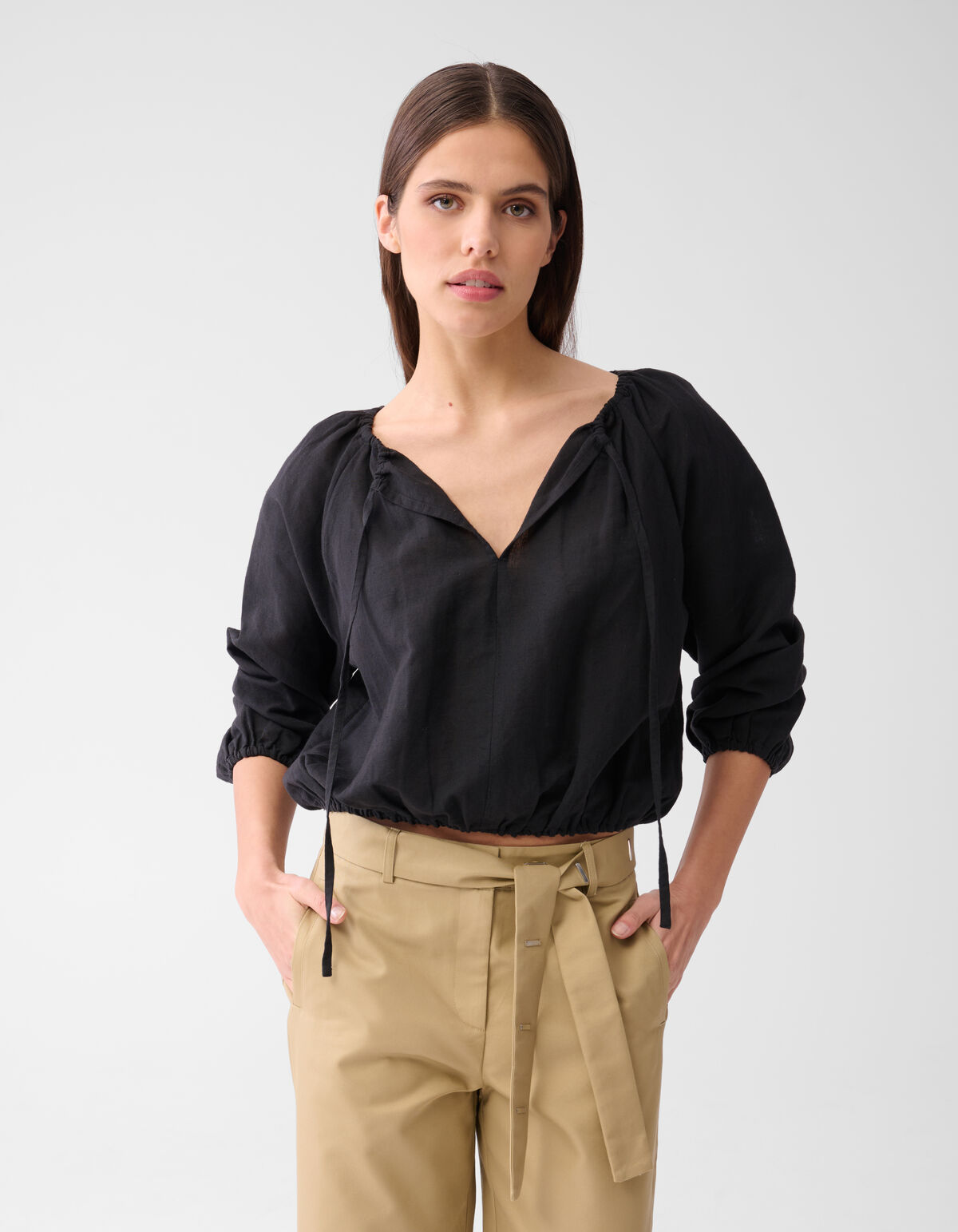 Leinenbluse Black von Mieke SHOEBY WOMEN